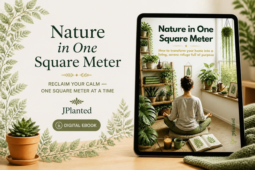 Nature in One Square Meter eBook | Indoor Plant Guide & Wellness Workbook | Calm Mindful Living Journal Printable | Houseplant Care PDF