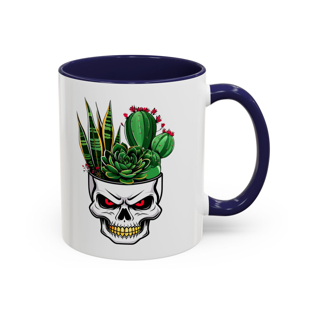 Skull Planter Succulent Cactus Mug | Accent Coffee Mug 11oz 15oz