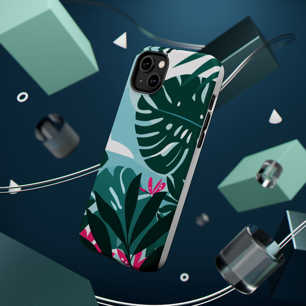 Tropical Monstera Leaves Phone Case | Magnetic Impact-Resistant Case