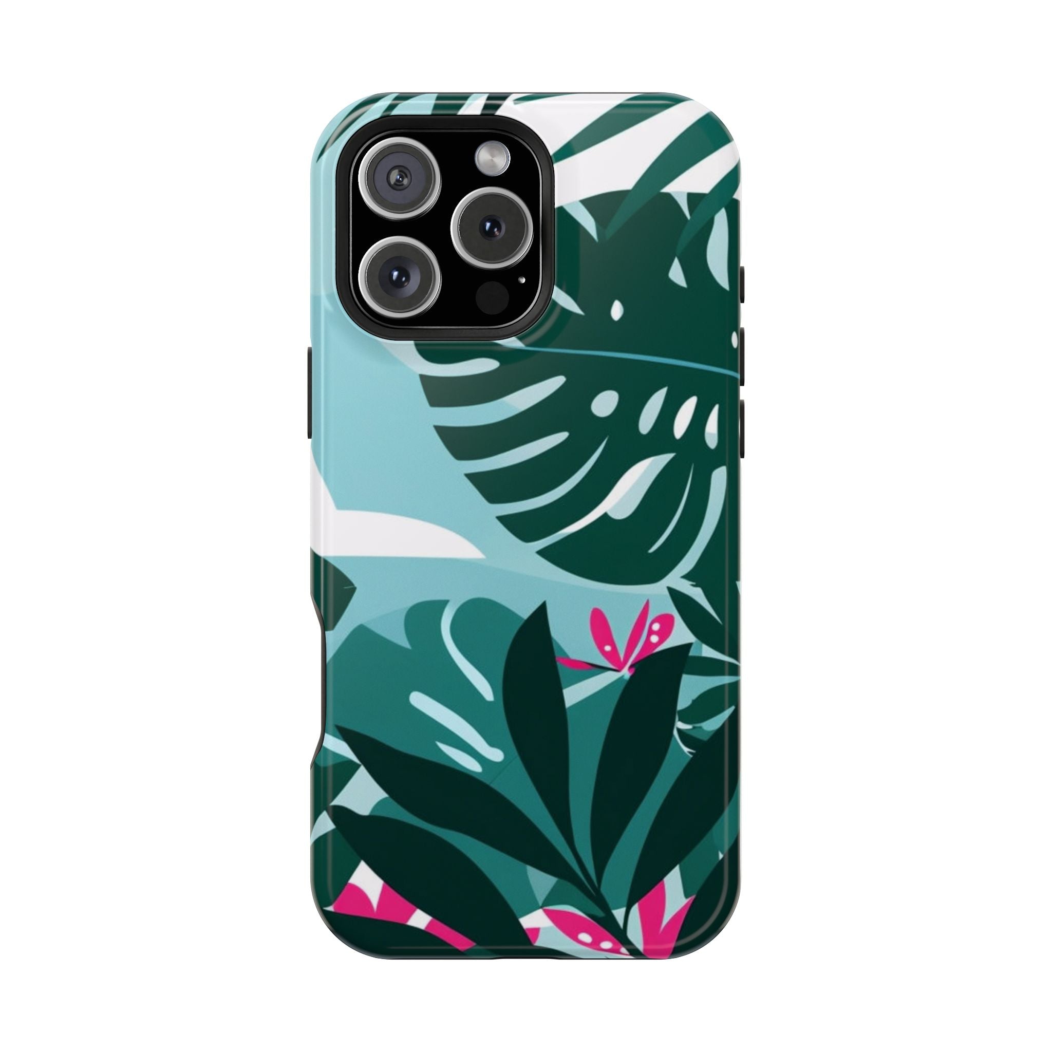 Tropical Monstera Leaves Phone Case | Magnetic Impact-Resistant Case