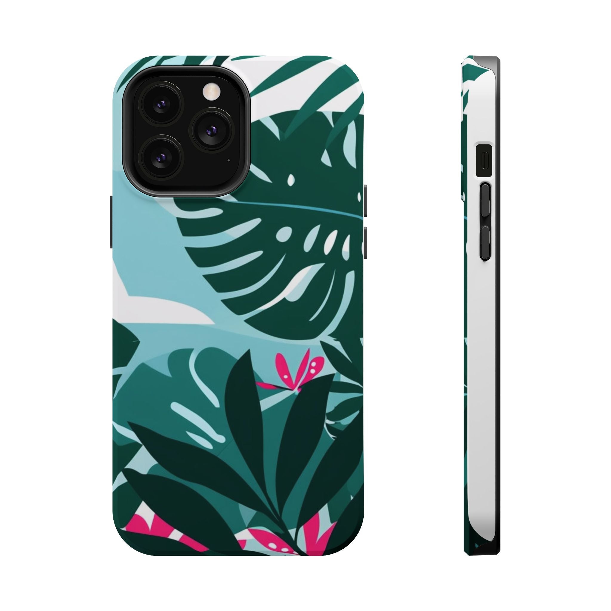 Tropical Monstera Leaves Phone Case | Magnetic Impact-Resistant Case