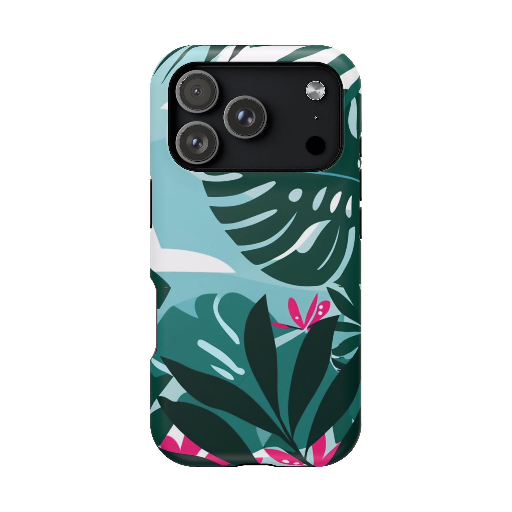 Tropical Monstera Leaves Phone Case | Magnetic Impact-Resistant Case