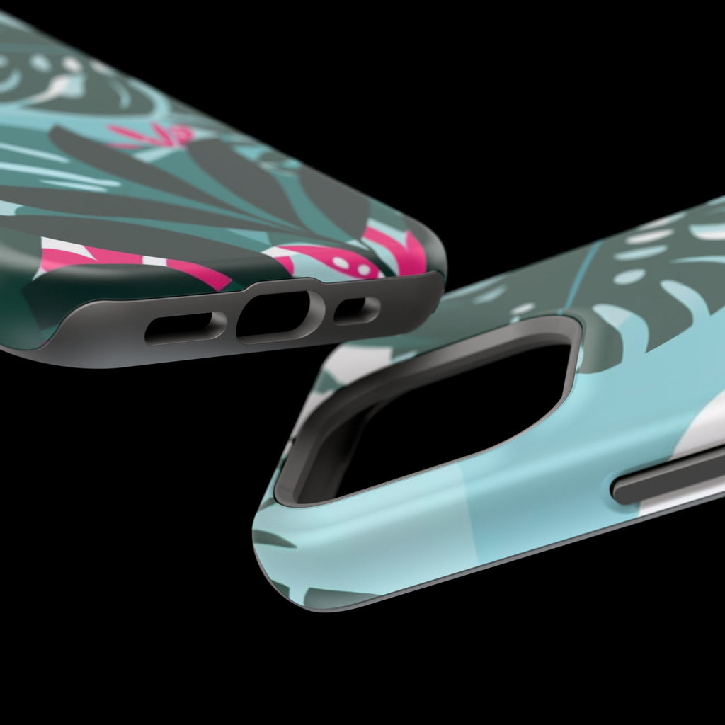 Tropical Monstera Leaves Phone Case | Magnetic Impact-Resistant Case