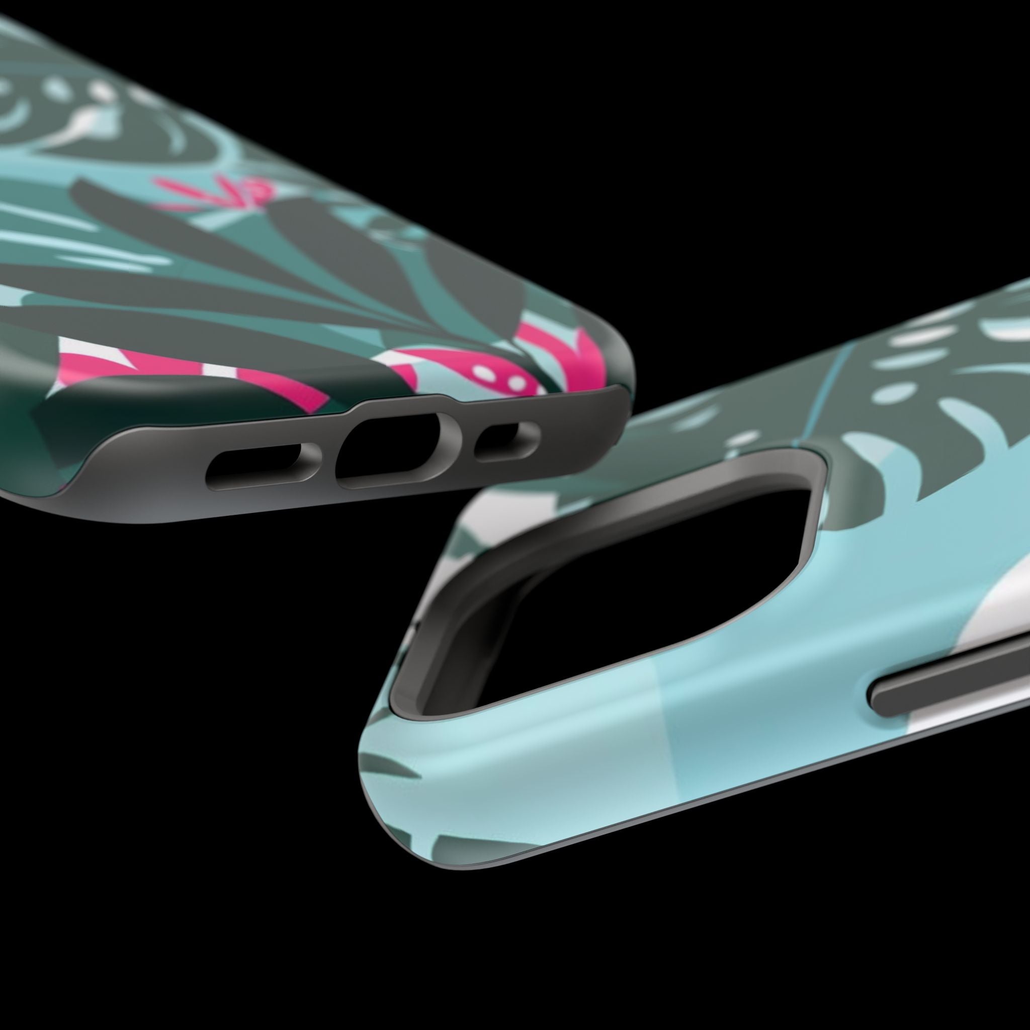 Tropical Monstera Leaves Phone Case | Magnetic Impact-Resistant Case