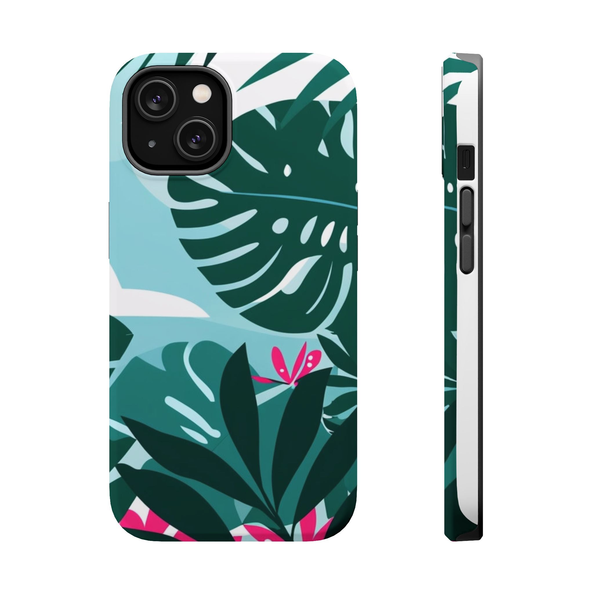 Tropical Monstera Leaves Phone Case | Magnetic Impact-Resistant Case