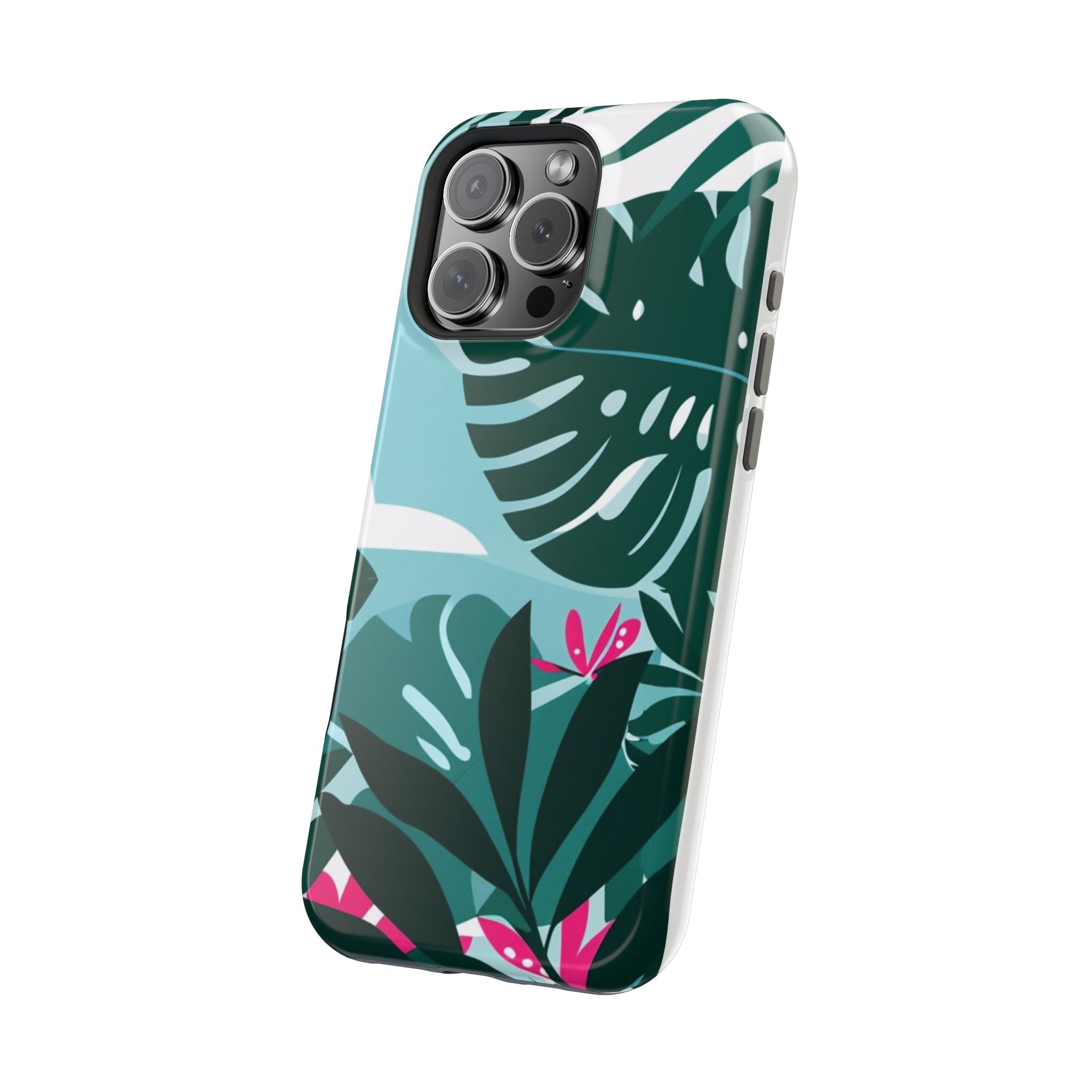 Tropical Monstera Leaves Phone Case | Magnetic Impact-Resistant Case