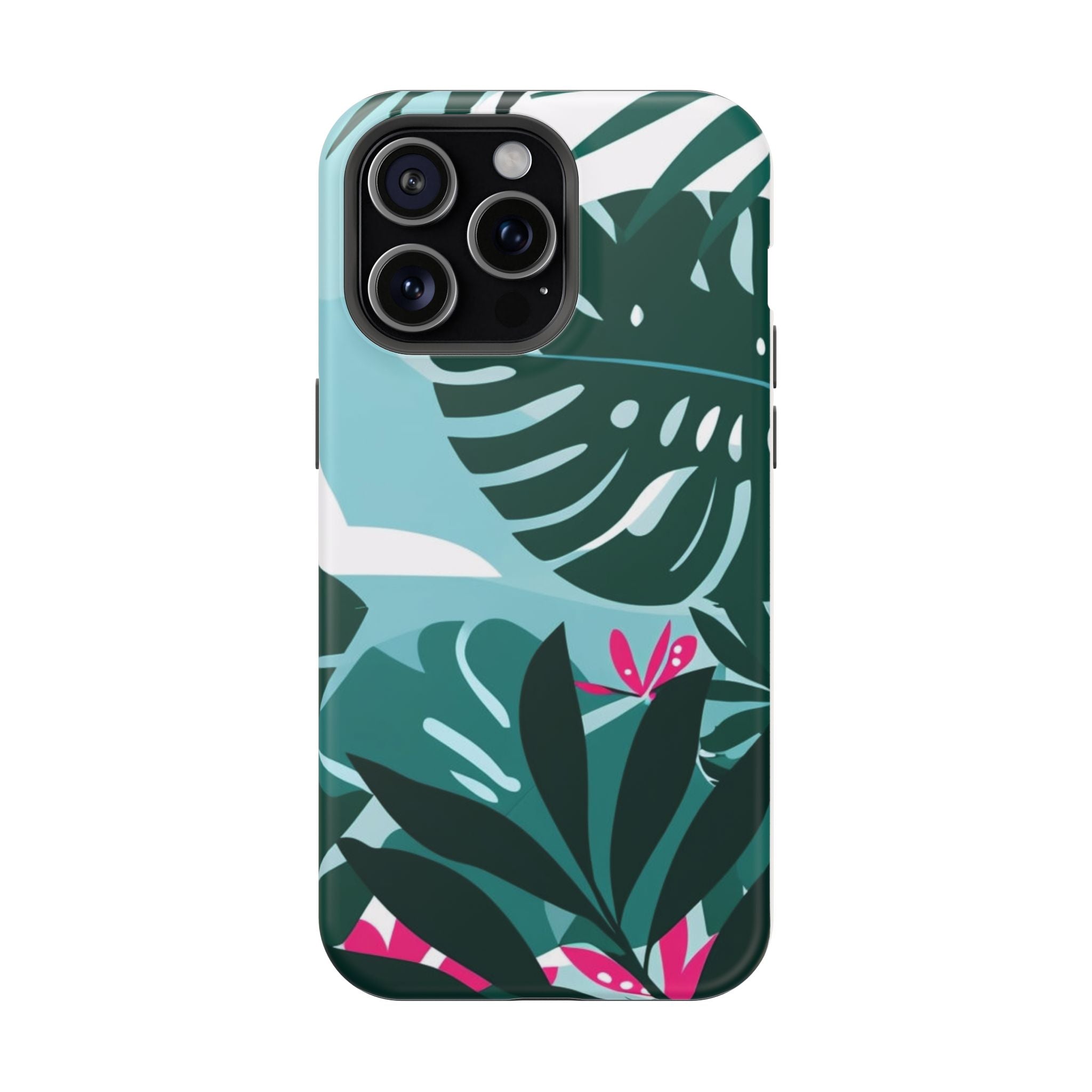 Tropical Monstera Leaves Phone Case | Magnetic Impact-Resistant Case