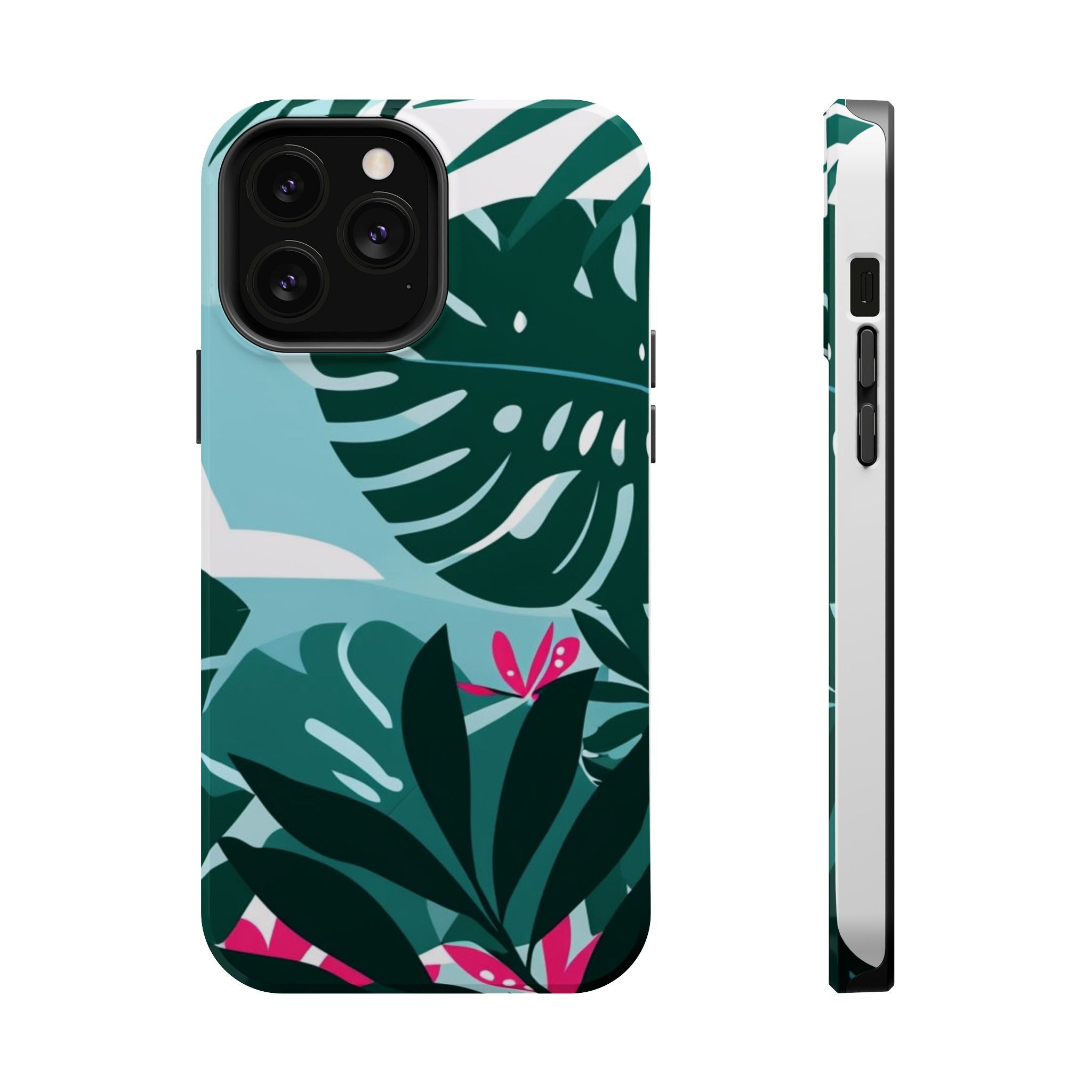Tropical Monstera Leaves Phone Case | Magnetic Impact-Resistant Case
