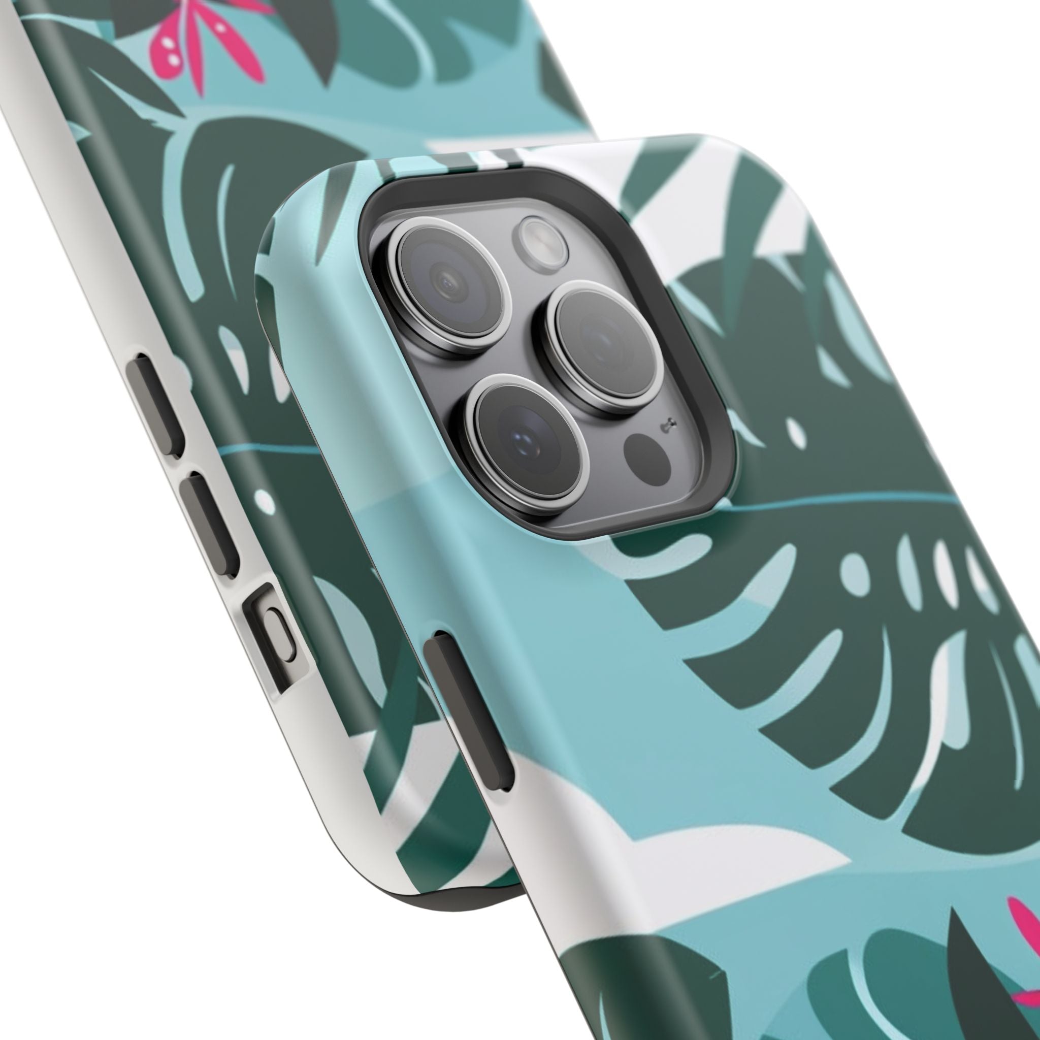 Tropical Monstera Leaves Phone Case | Magnetic Impact-Resistant Case