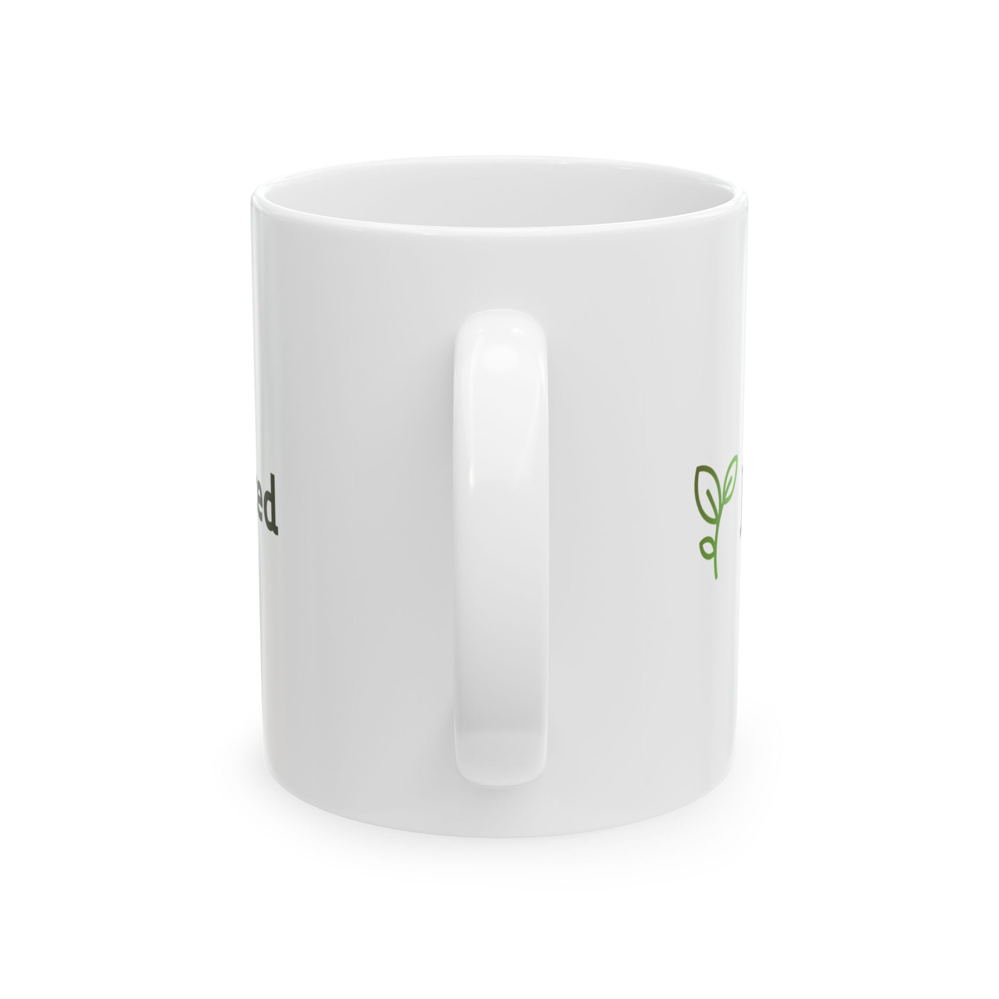 JPlanted Logo Mug | Ceramic Coffee Cup | Green Gardening Design