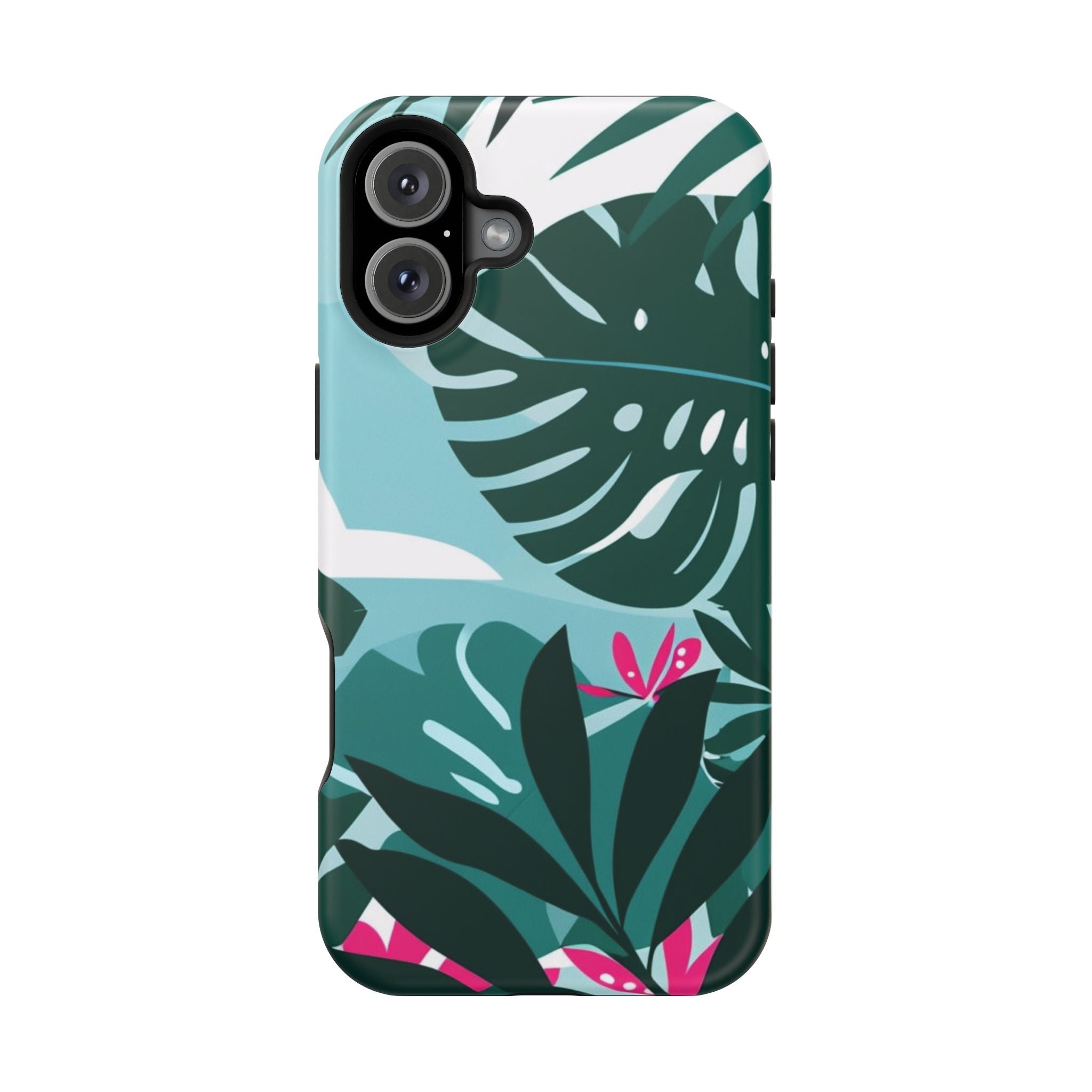 Tropical Monstera Leaves Phone Case | Magnetic Impact-Resistant Case