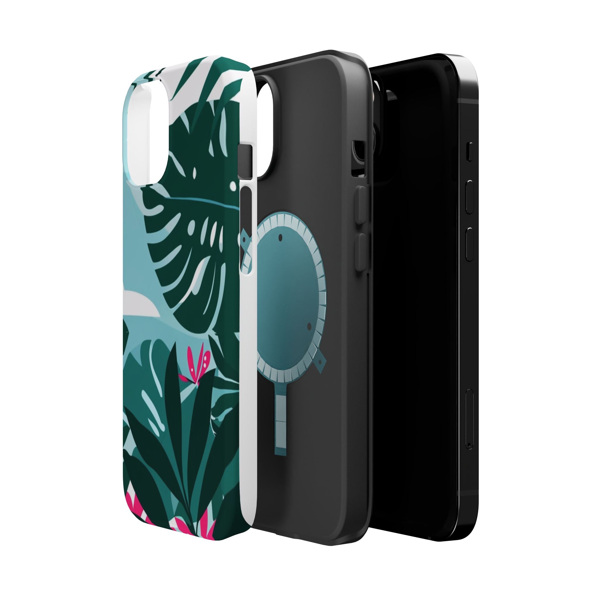 Tropical Monstera Leaves Phone Case | Magnetic Impact-Resistant Case