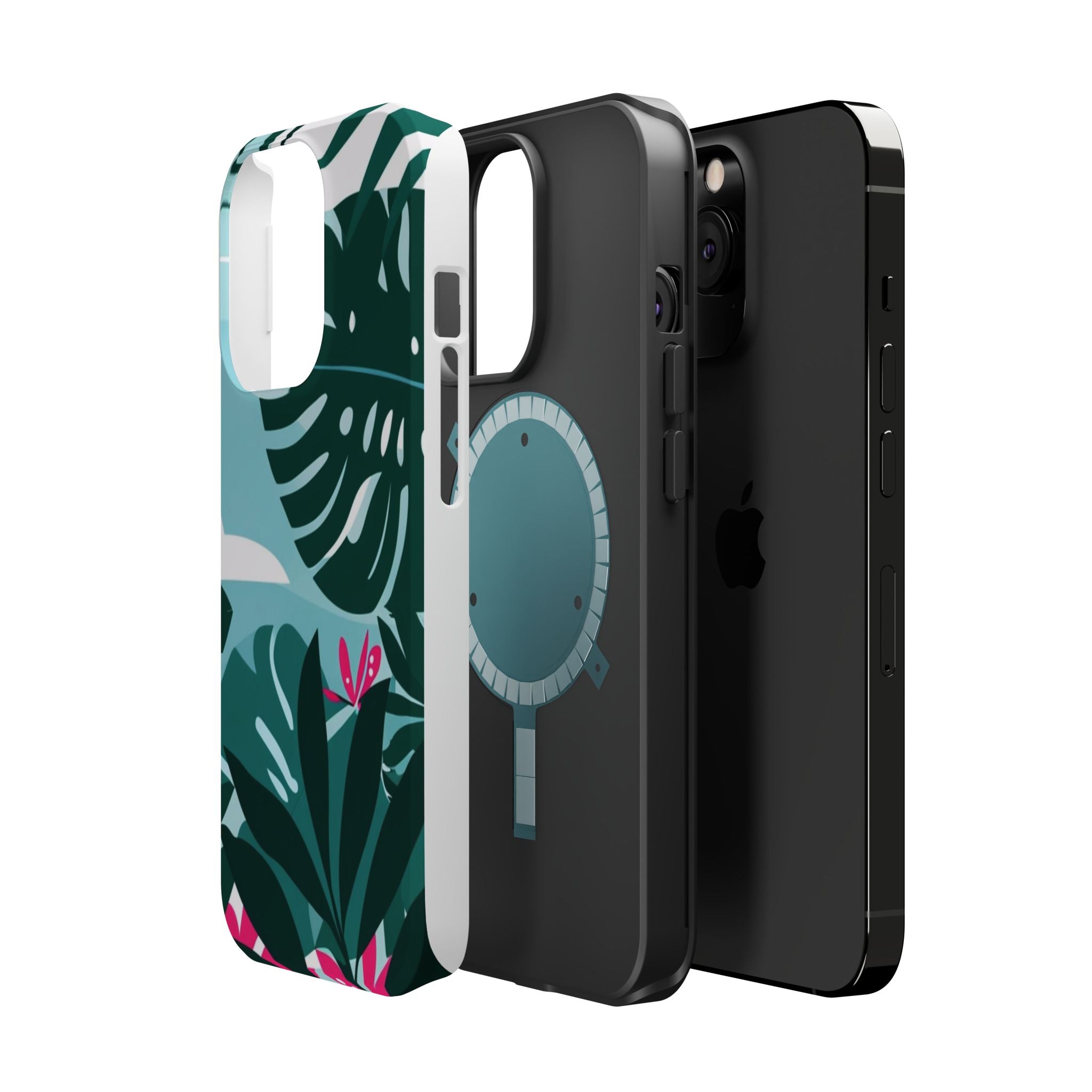 Tropical Monstera Leaves Phone Case | Magnetic Impact-Resistant Case