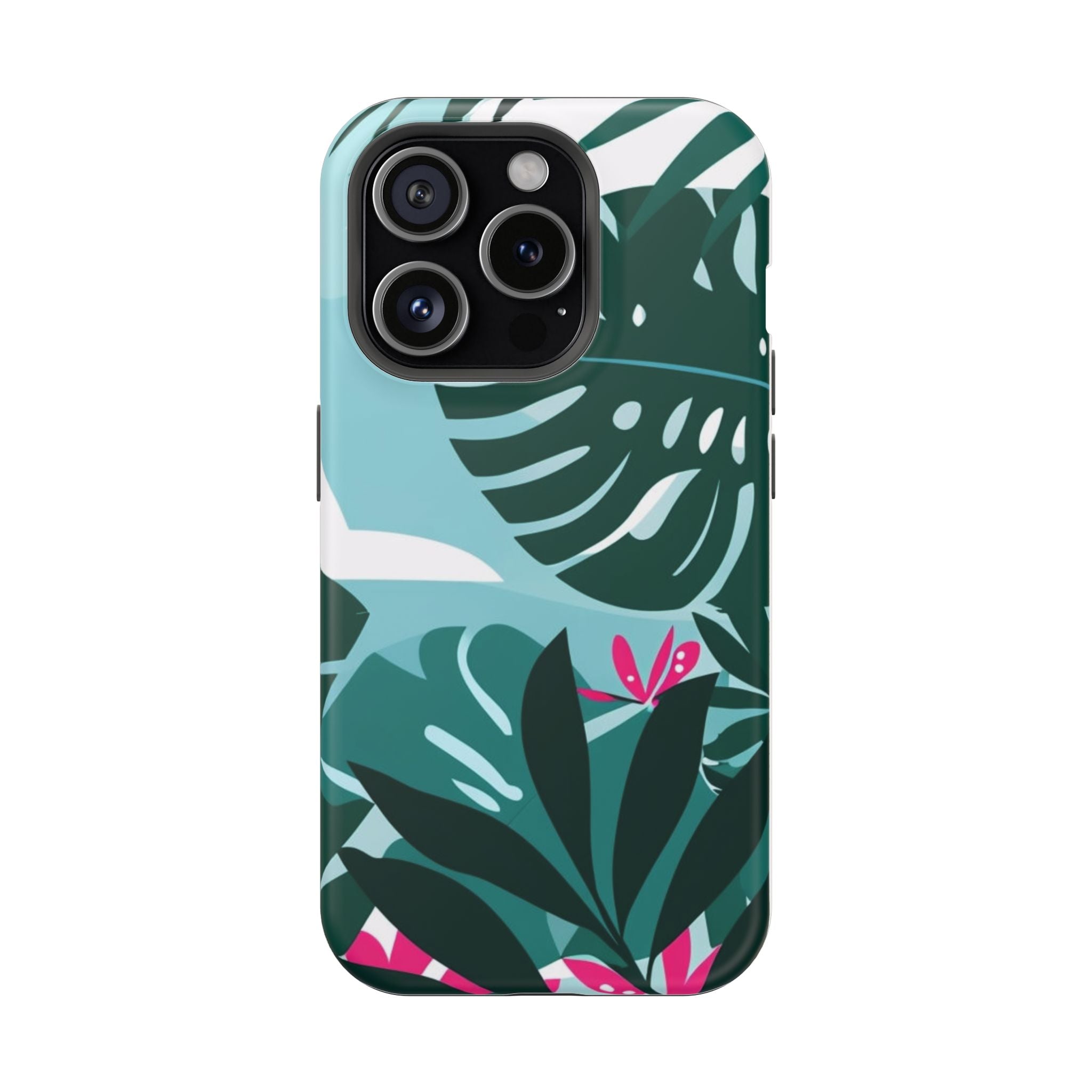 Tropical Monstera Leaves Phone Case | Magnetic Impact-Resistant Case