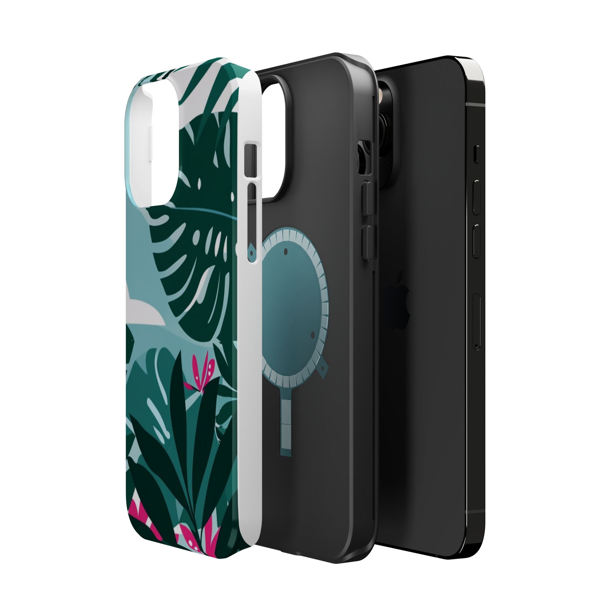 Tropical Monstera Leaves Phone Case | Magnetic Impact-Resistant Case