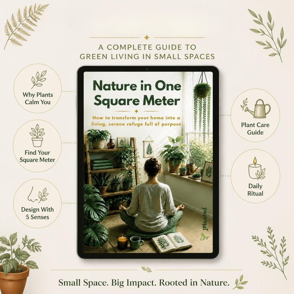 Nature in One Square Meter eBook | Indoor Plant Guide & Wellness Workbook | Calm Mindful Living Journal Printable | Houseplant Care PDF
