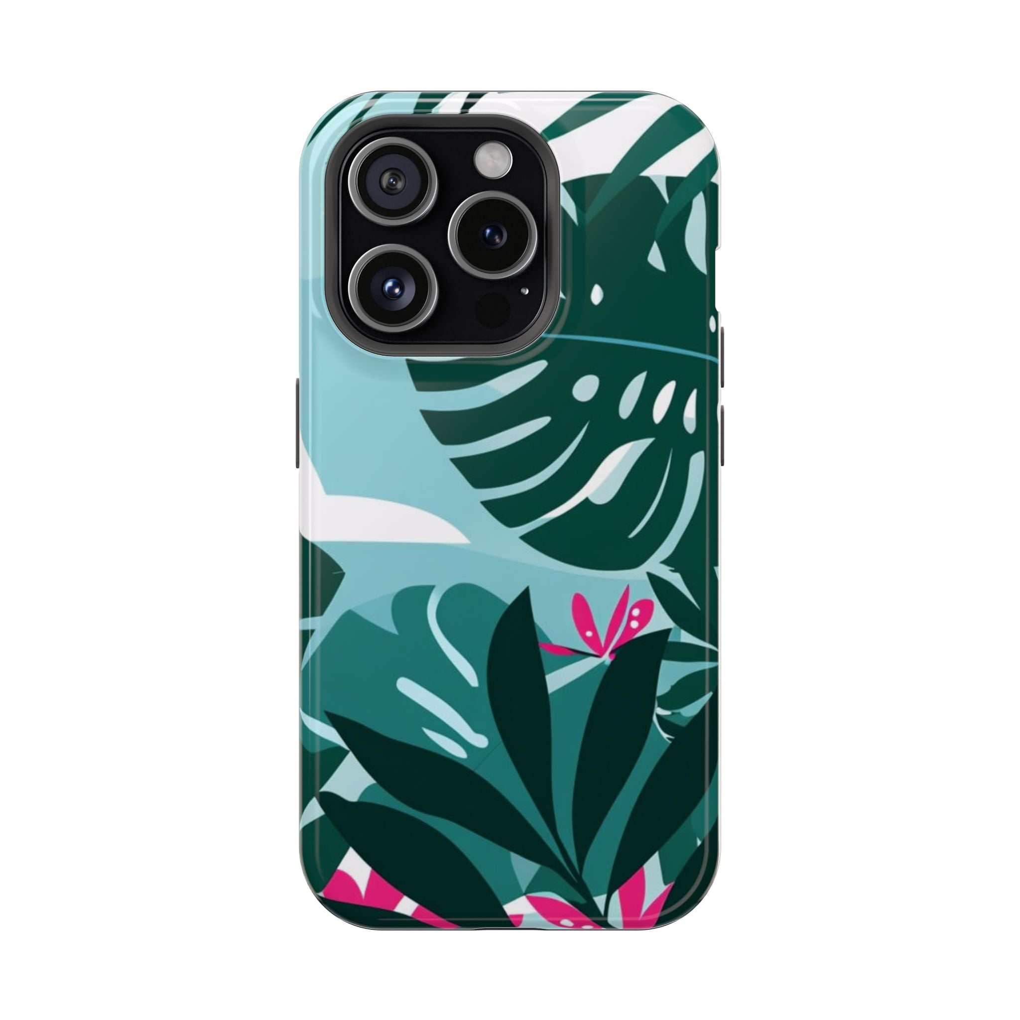 Tropical Monstera Leaves Phone Case | Magnetic Impact-Resistant Case