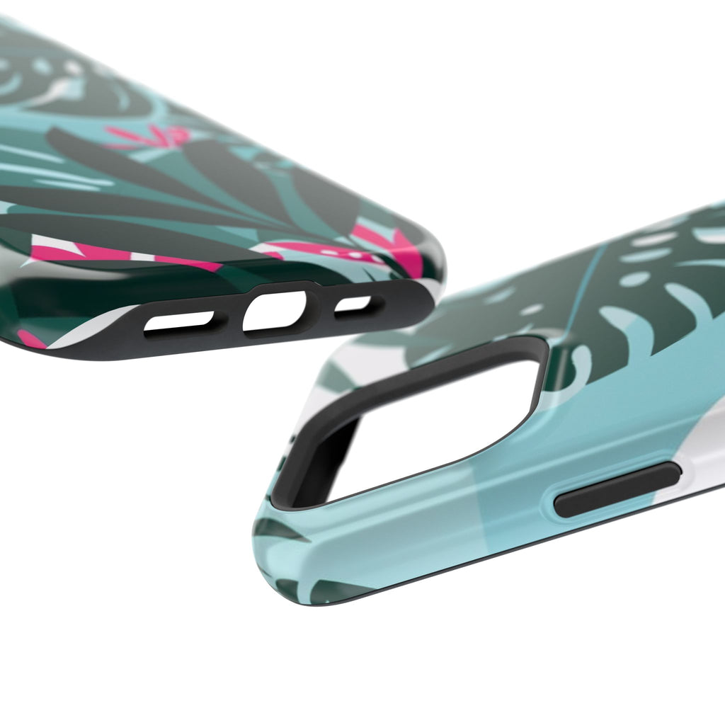 Tropical Monstera Leaves Phone Case | Magnetic Impact-Resistant Case