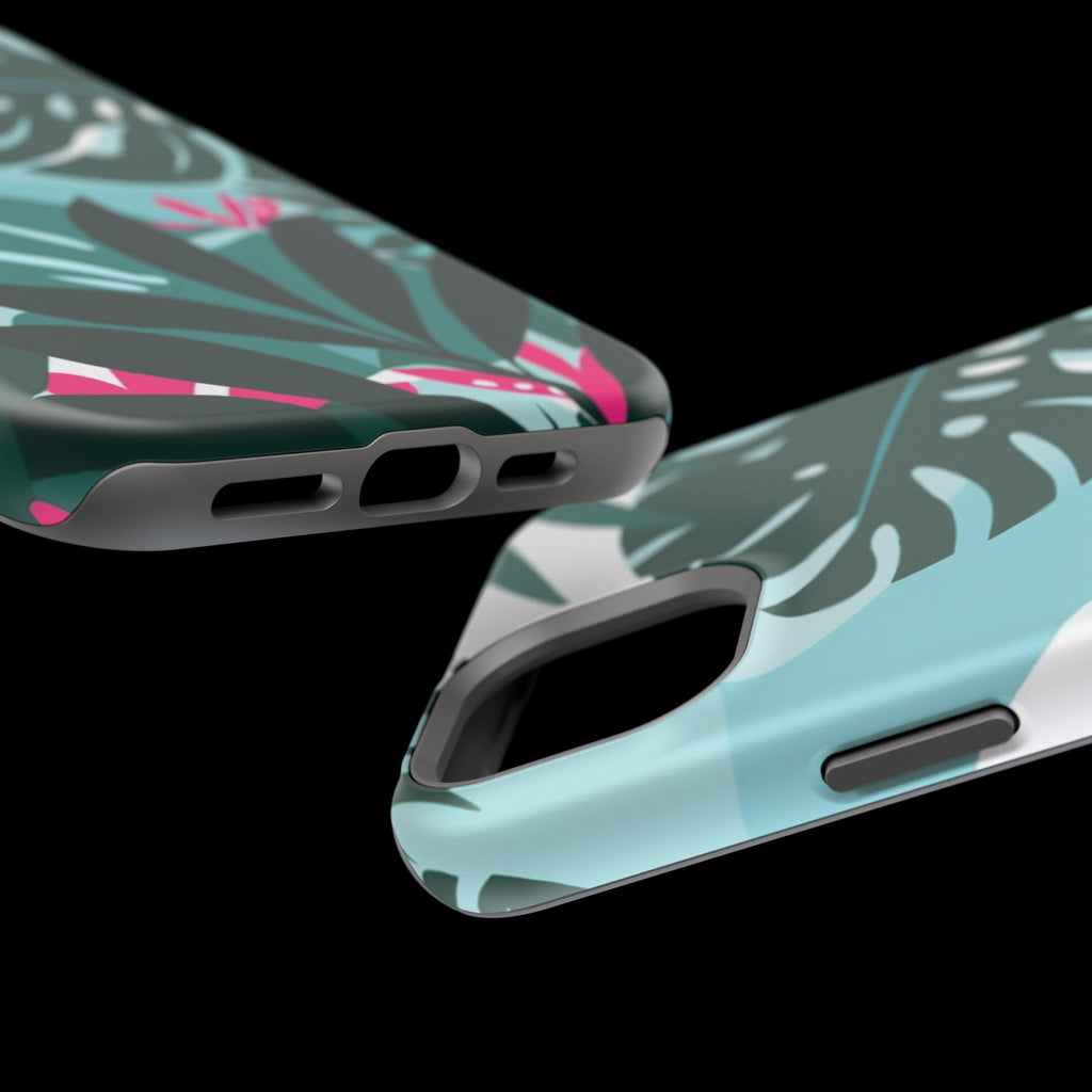 Tropical Monstera Leaves Phone Case | Magnetic Impact-Resistant Case