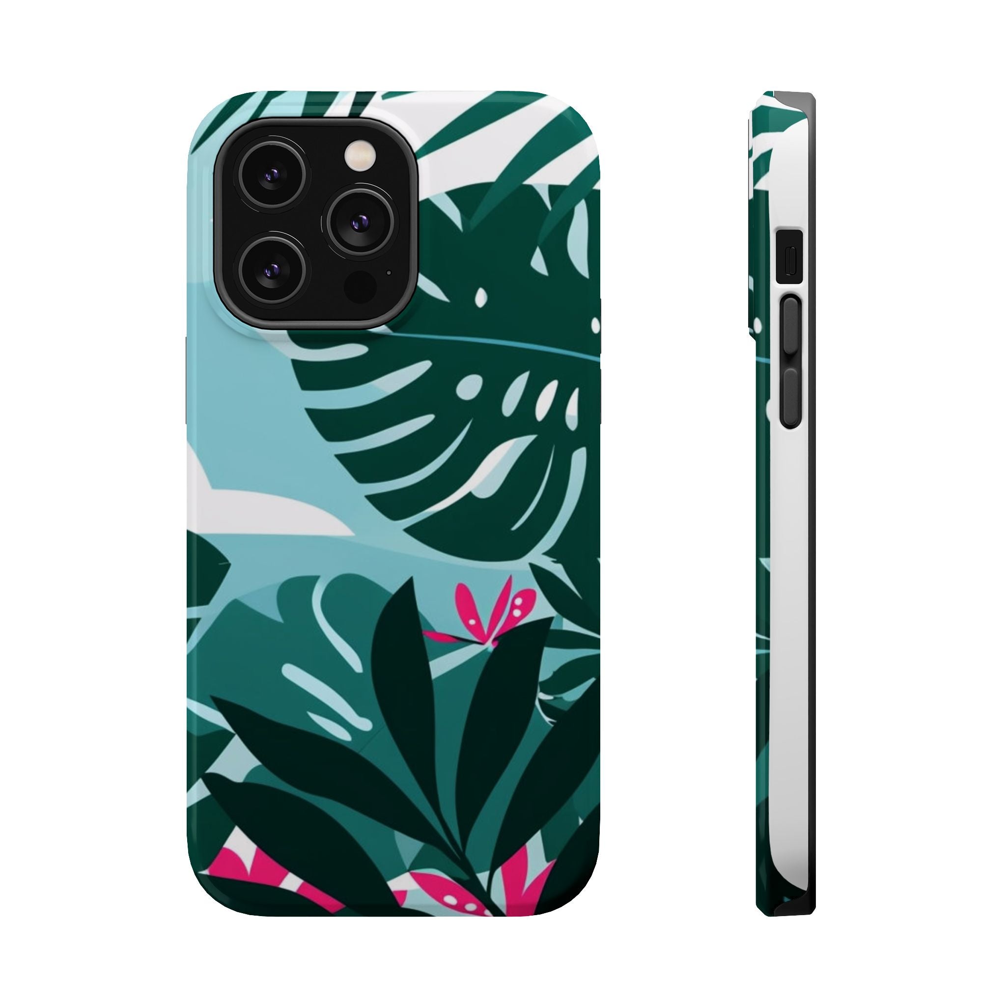 Tropical Monstera Leaves Phone Case | Magnetic Impact-Resistant Case