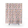 Mini Potted Plants Shower Curtain | Succulent Pattern