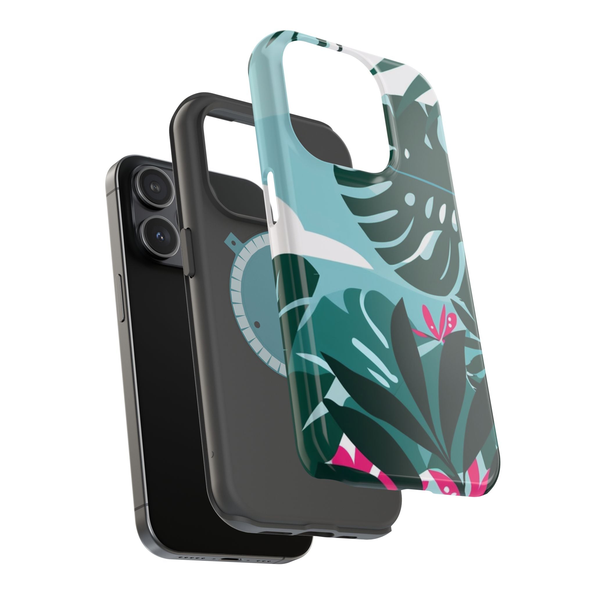 Tropical Monstera Leaves Phone Case | Magnetic Impact-Resistant Case