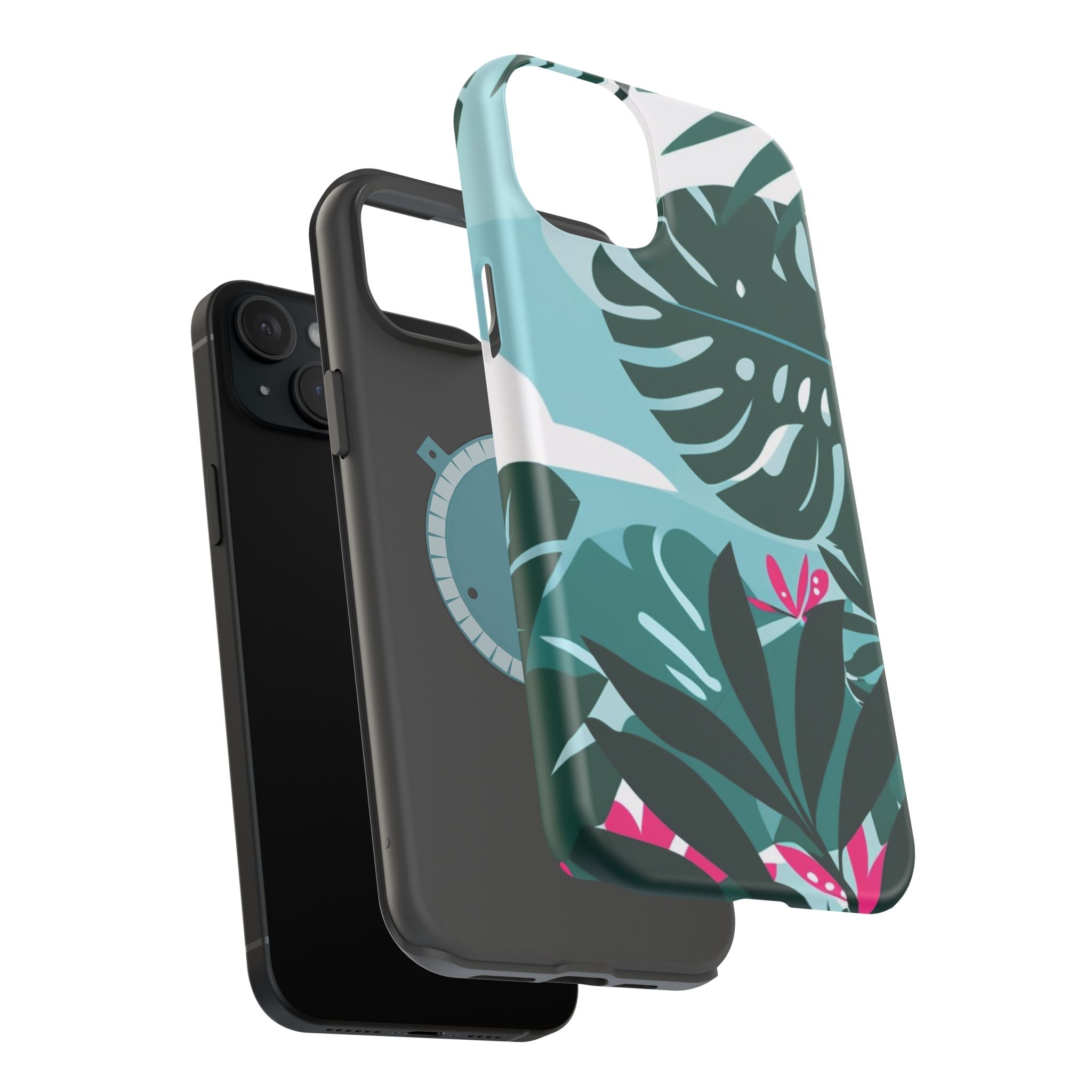 Tropical Monstera Leaves Phone Case | Magnetic Impact-Resistant Case