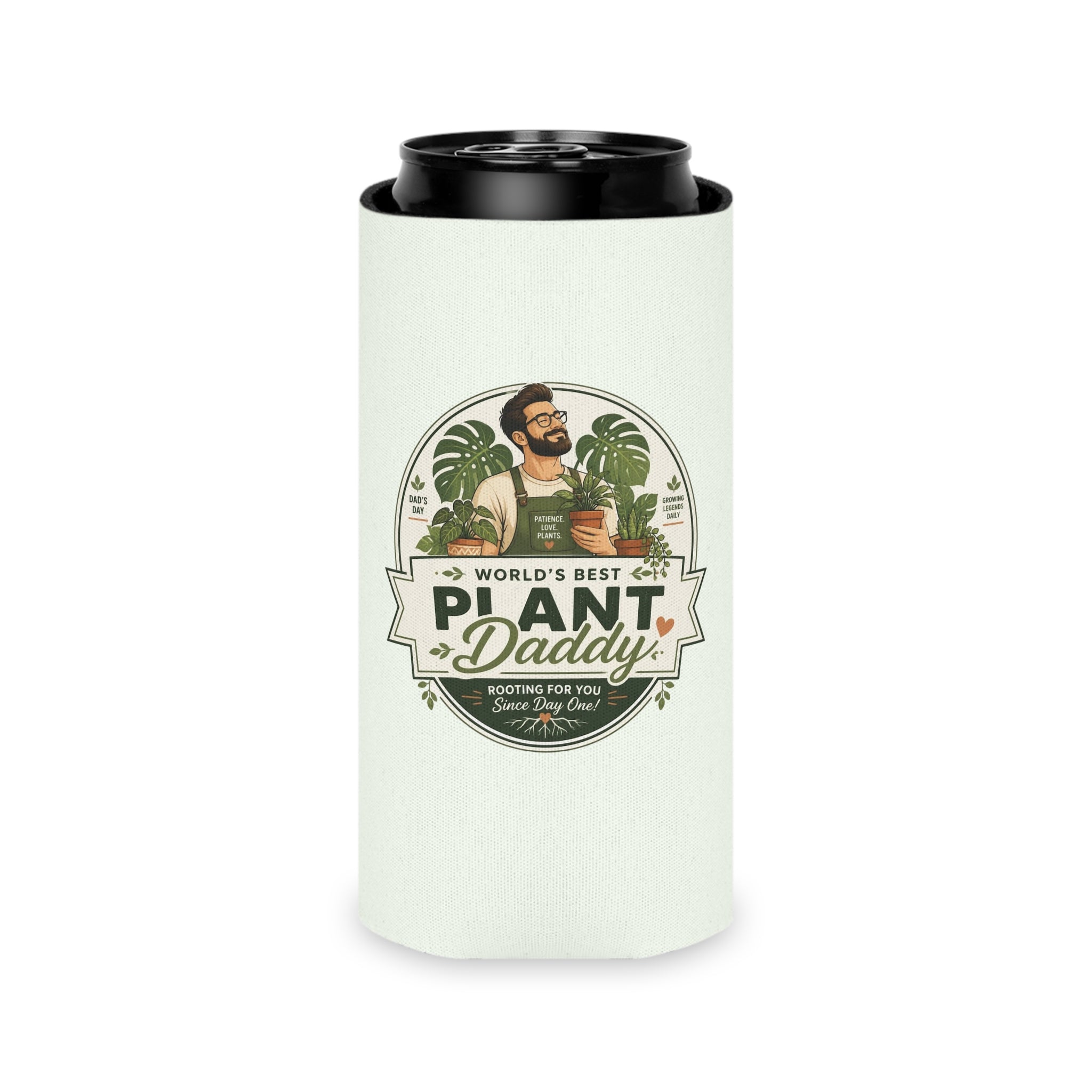 Worlds Best Plant Daddy Can Cooler | Can Cooler, Beverage Insulator