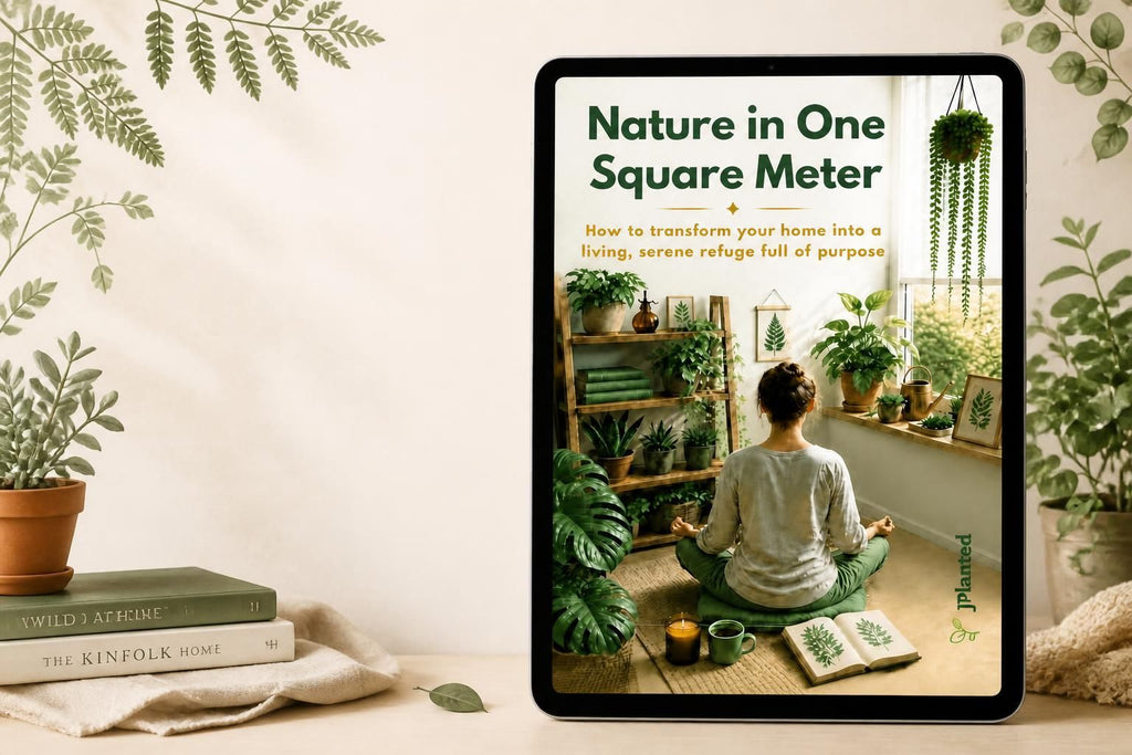 Nature in One Square Meter eBook | Indoor Plant Guide & Wellness Workbook | Calm Mindful Living Journal Printable | Houseplant Care PDF