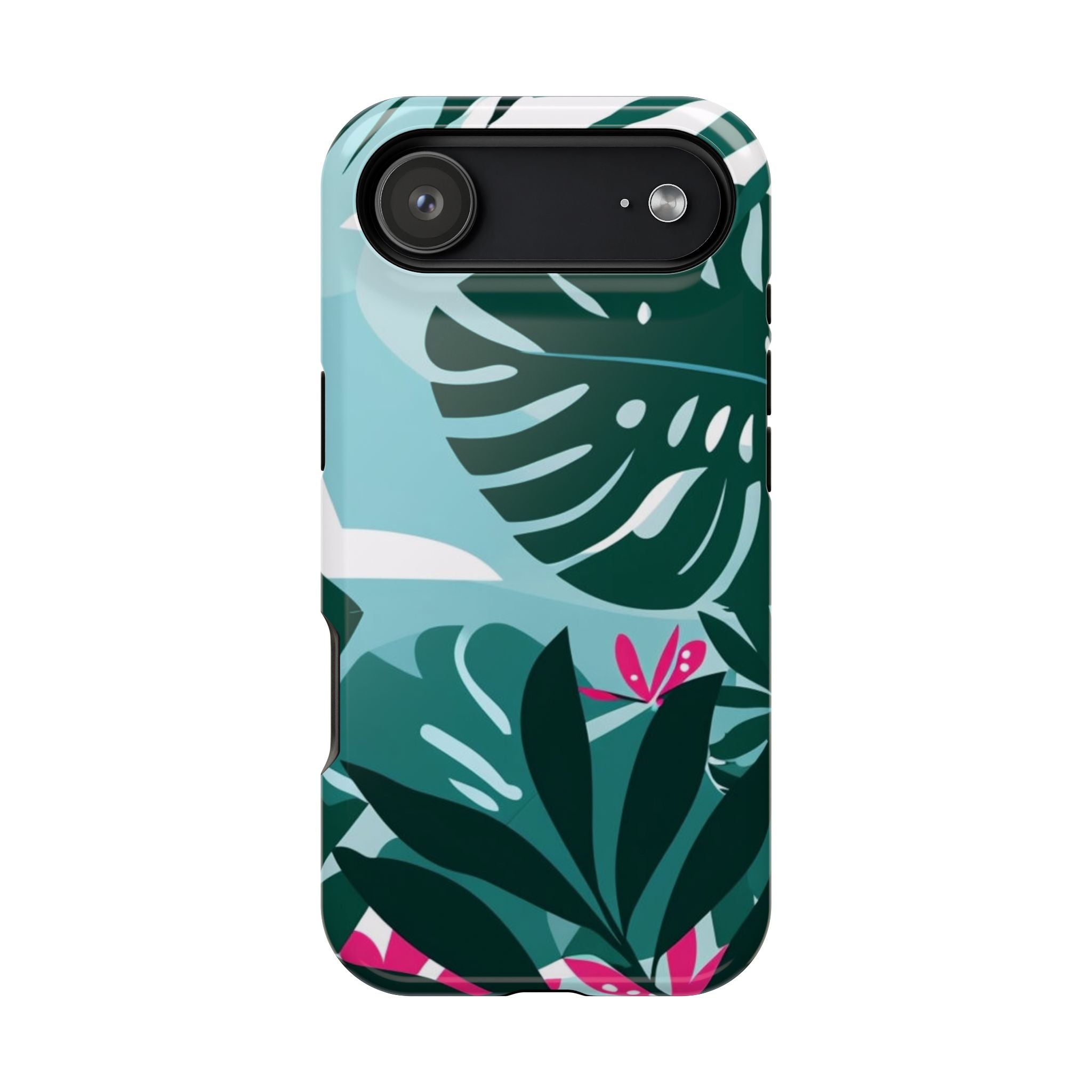 Tropical Monstera Leaves Phone Case | Magnetic Impact-Resistant Case