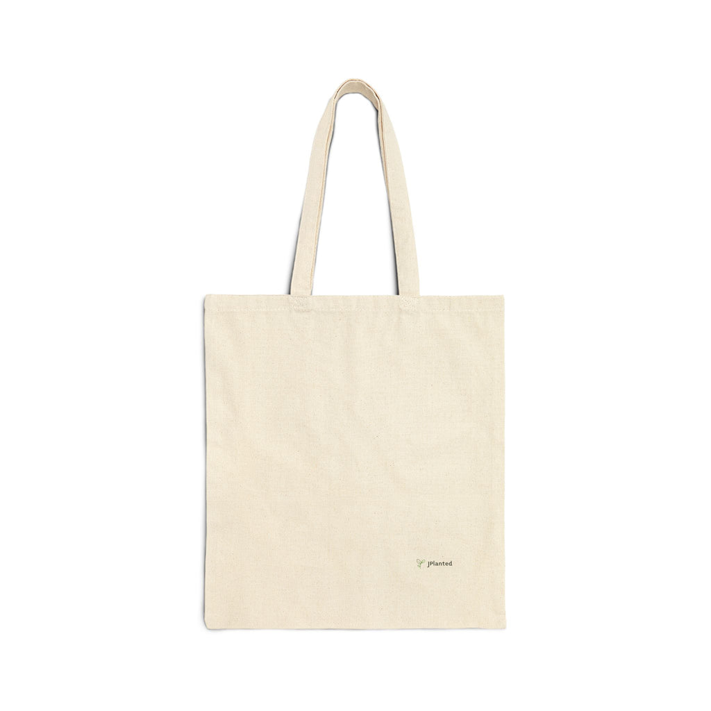 Moto in Bloom Explore the Wild Tote Bag | Floral Motorcycle Canvas Tote