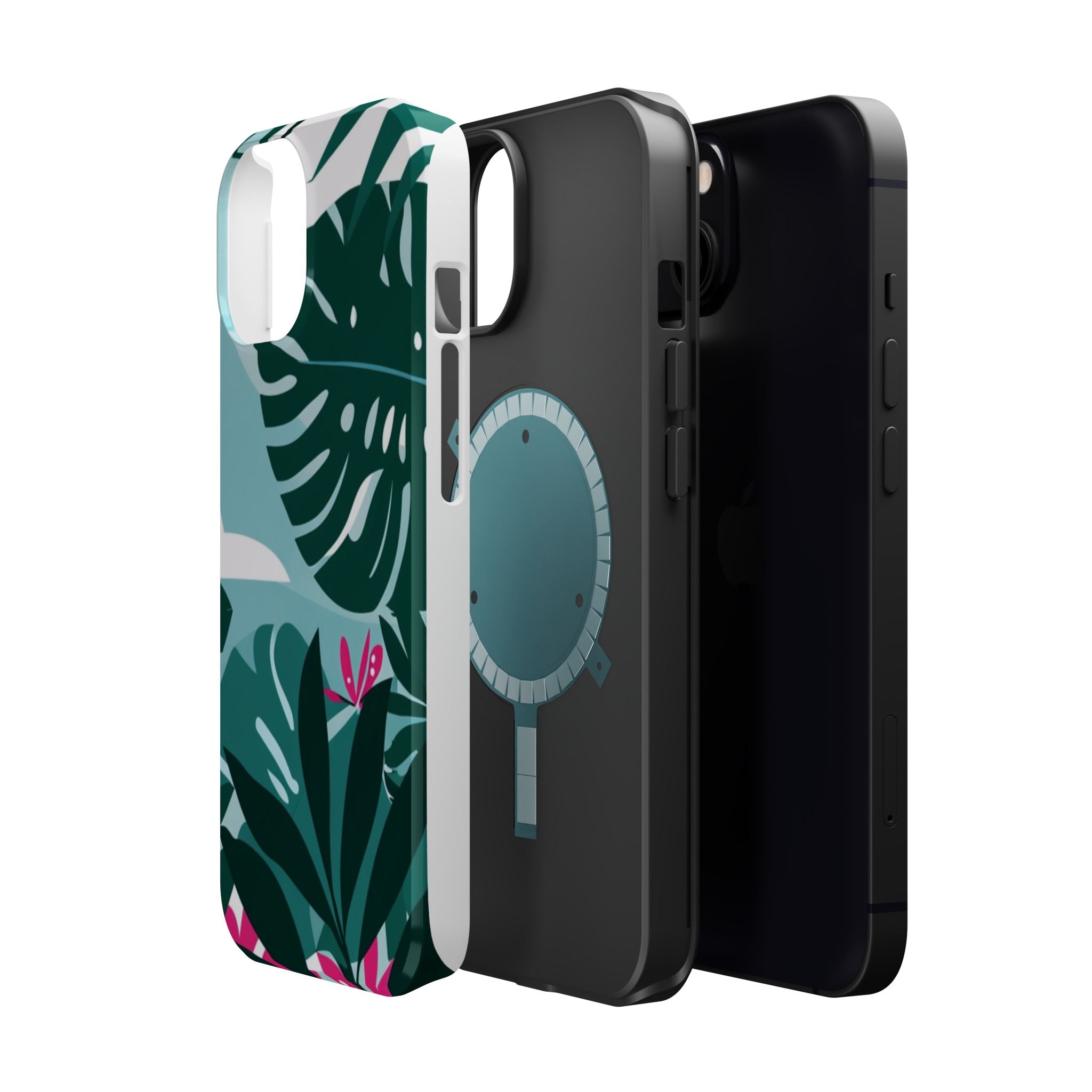 Tropical Monstera Leaves Phone Case | Magnetic Impact-Resistant Case