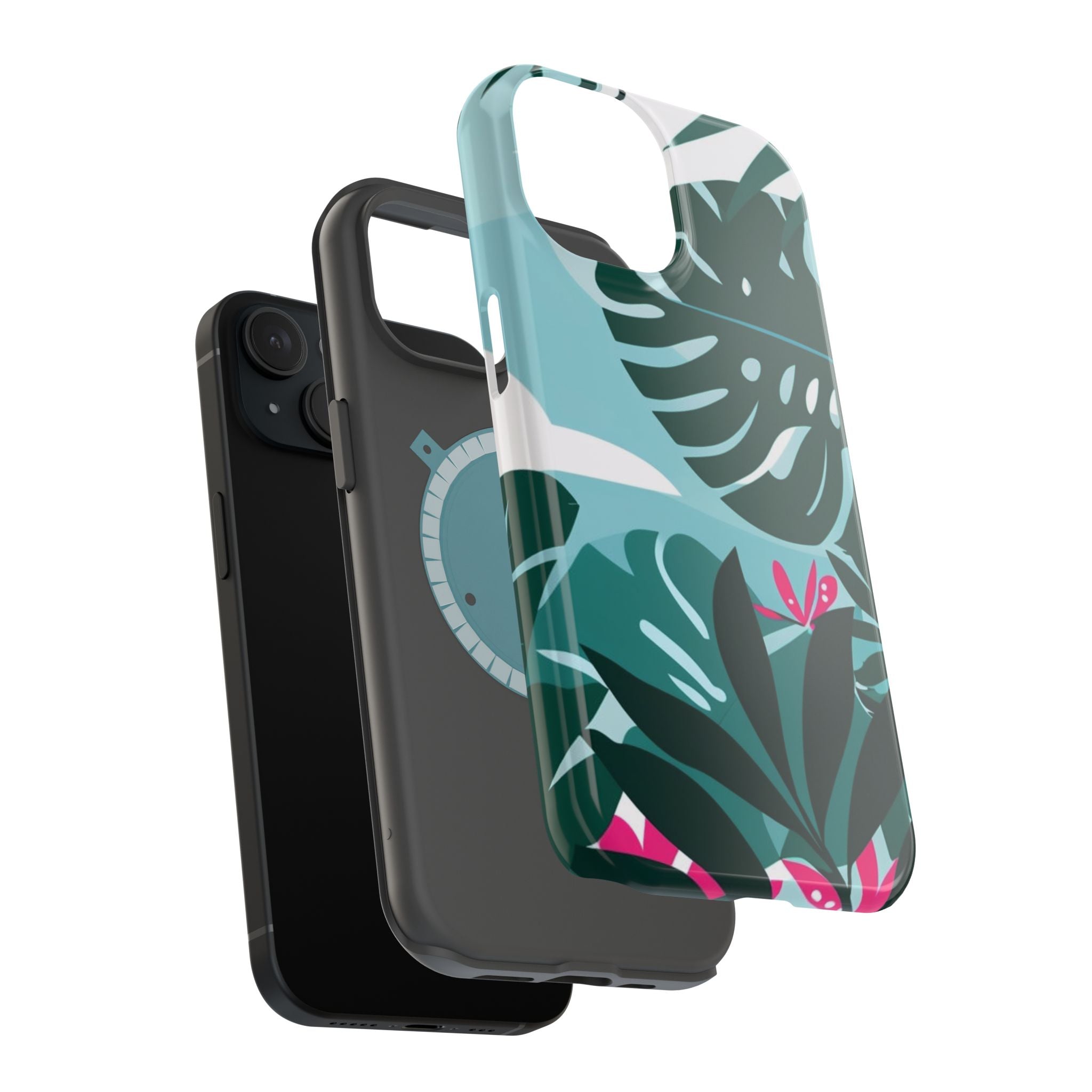 Tropical Monstera Leaves Phone Case | Magnetic Impact-Resistant Case