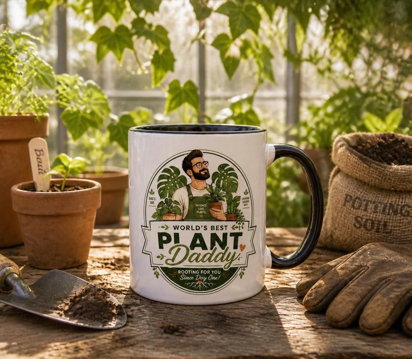 World's Best Plant Daddy coffee mug | Accent Coffee Mug 11oz 15oz