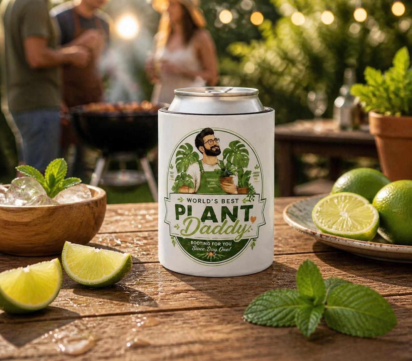 Worlds Best Plant Daddy Can Cooler | Can Cooler, Beverage Insulator