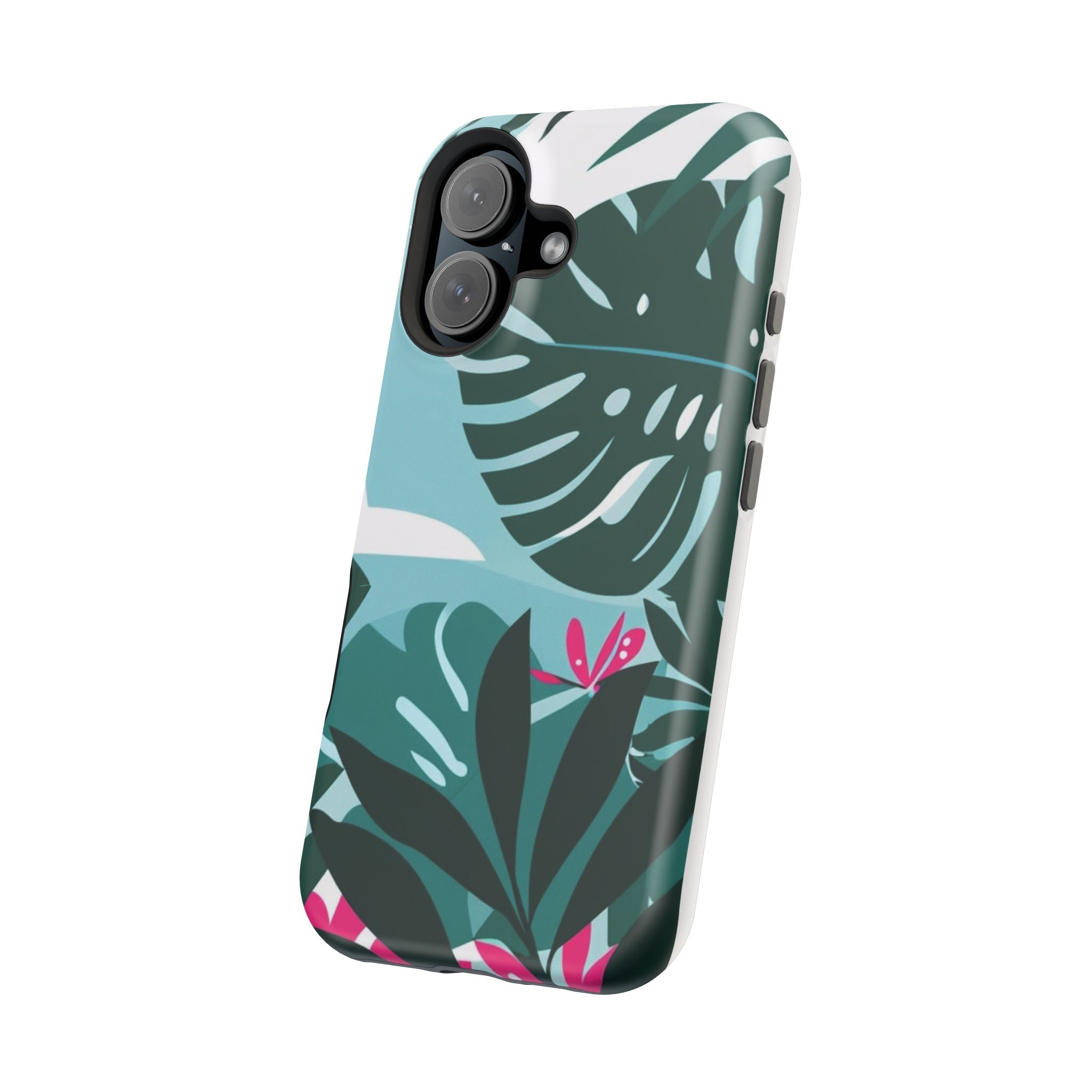 Tropical Monstera Leaves Phone Case | Magnetic Impact-Resistant Case