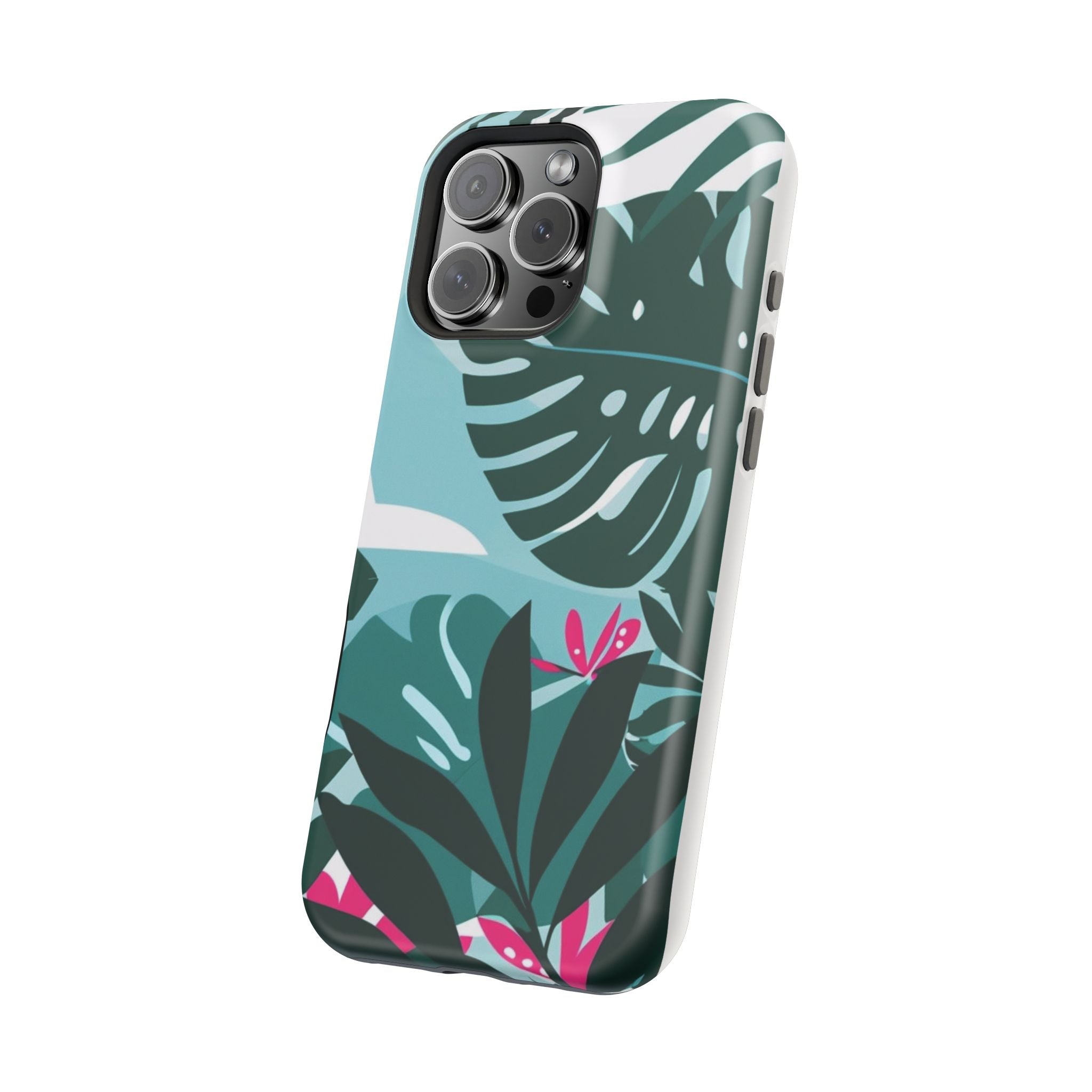 Tropical Monstera Leaves Phone Case | Magnetic Impact-Resistant Case