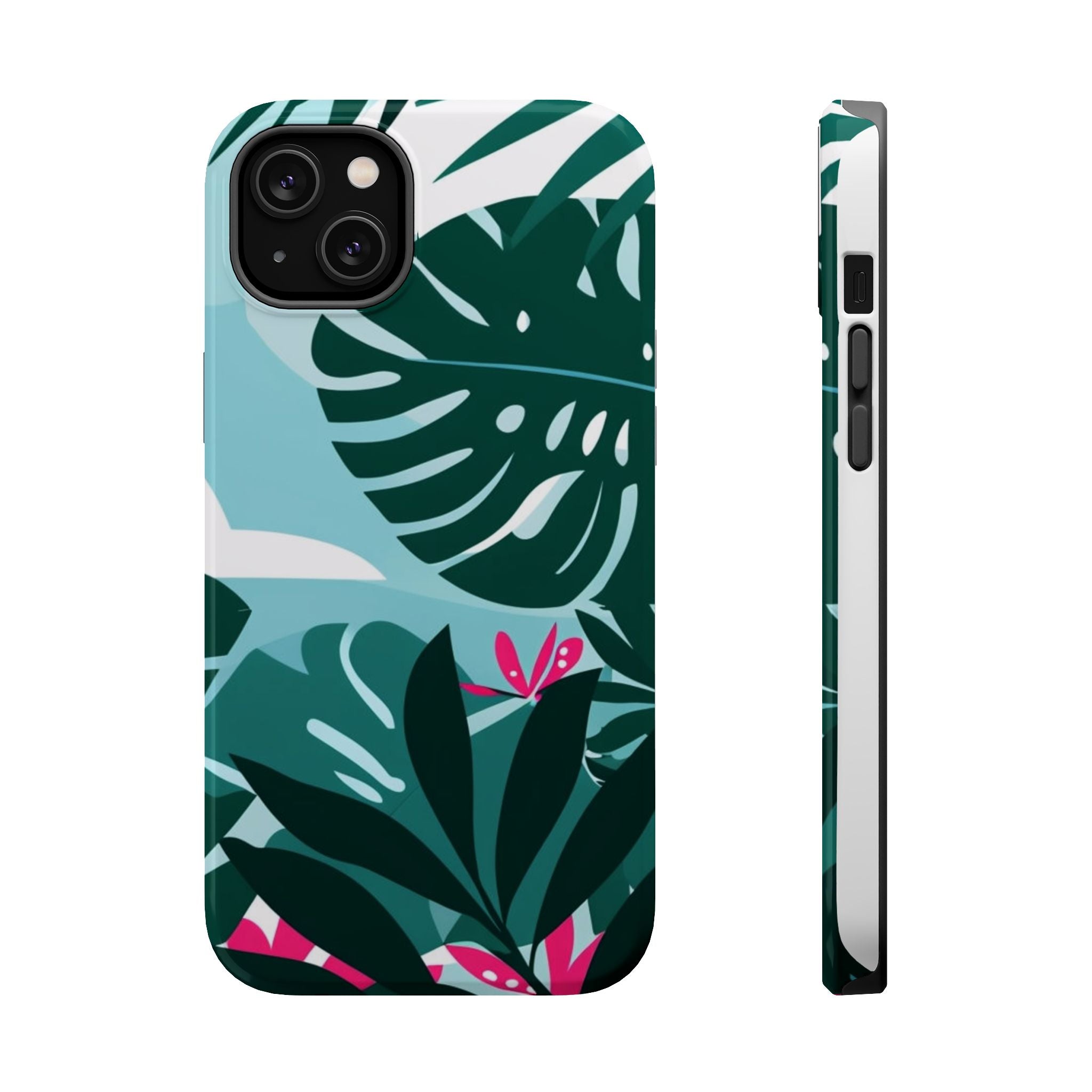 Tropical Monstera Leaves Phone Case | Magnetic Impact-Resistant Case