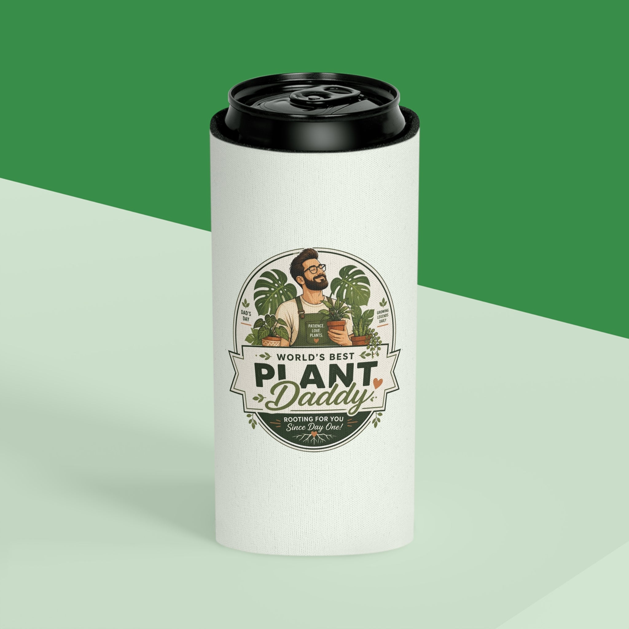 Worlds Best Plant Daddy Can Cooler | Can Cooler, Beverage Insulator
