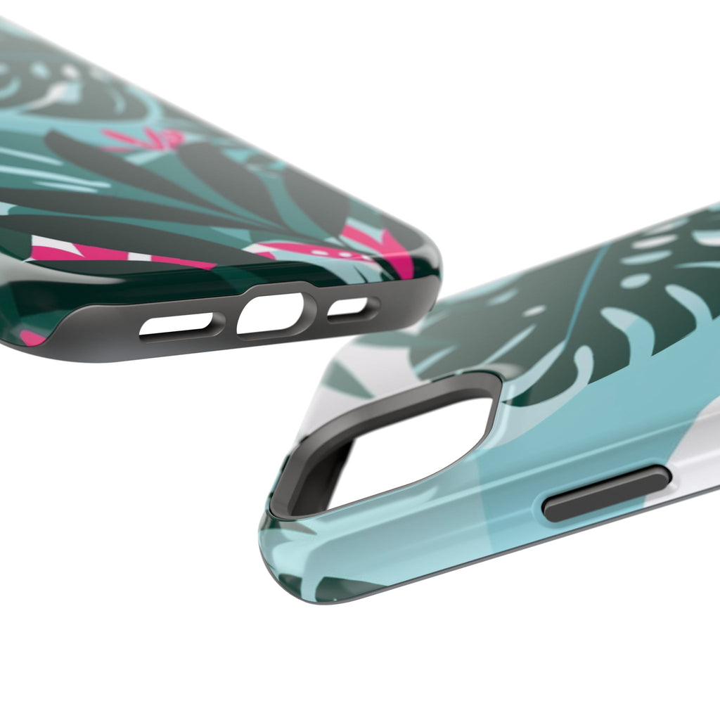 Tropical Monstera Leaves Phone Case | Magnetic Impact-Resistant Case