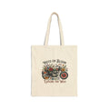 Moto in Bloom Explore the Wild Tote Bag | Floral Motorcycle Canvas Tote