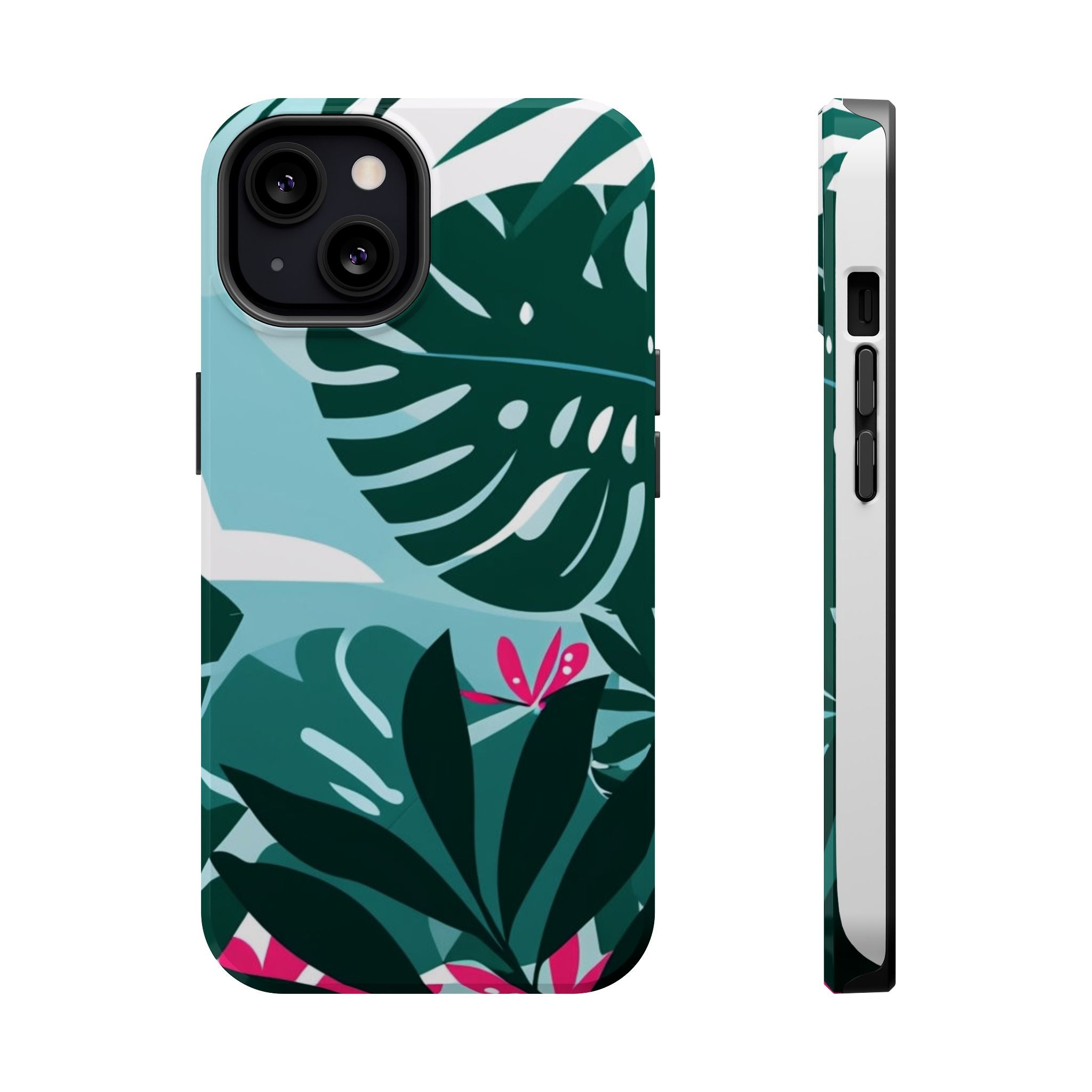 Tropical Monstera Leaves Phone Case | Magnetic Impact-Resistant Case