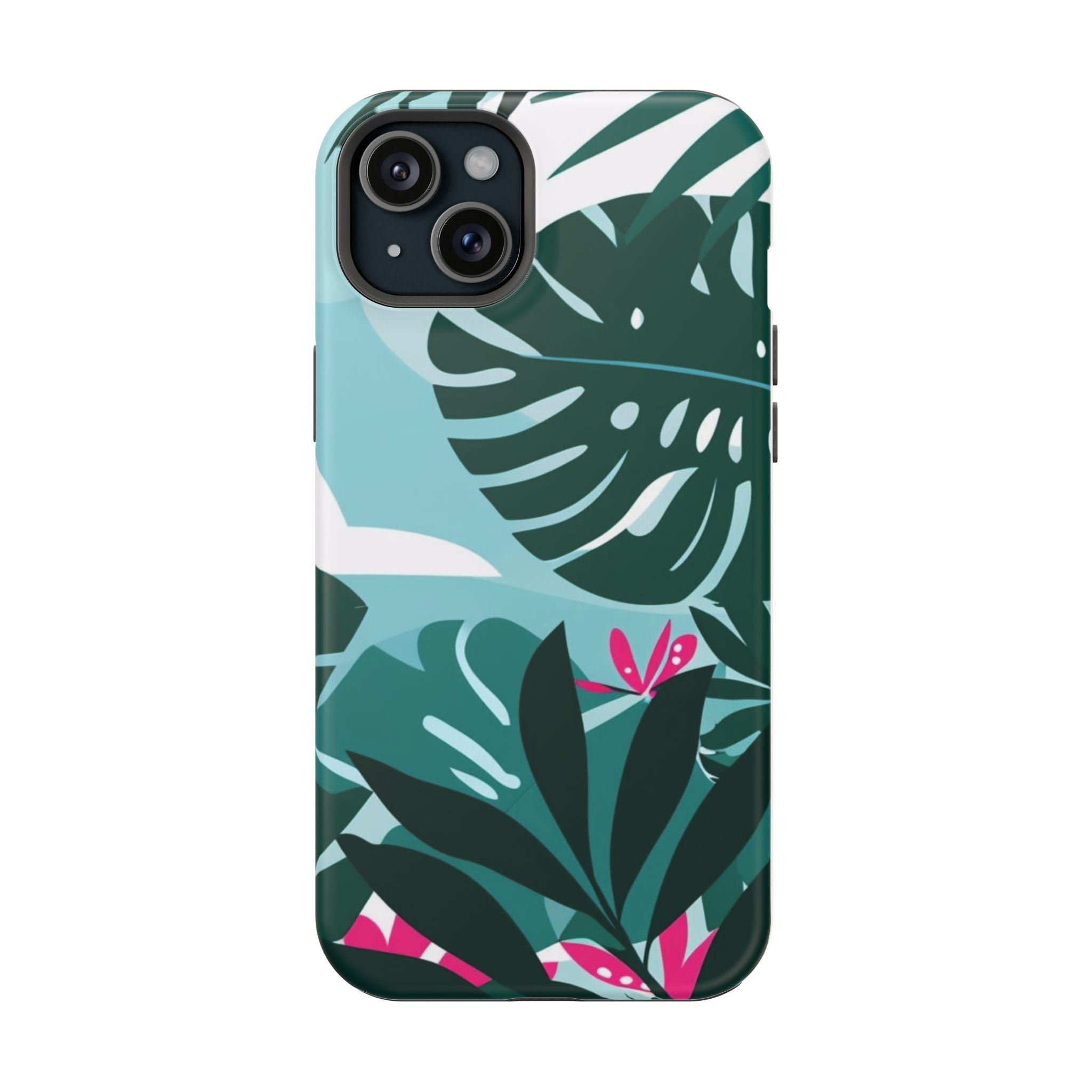 Tropical Monstera Leaves Phone Case | Magnetic Impact-Resistant Case