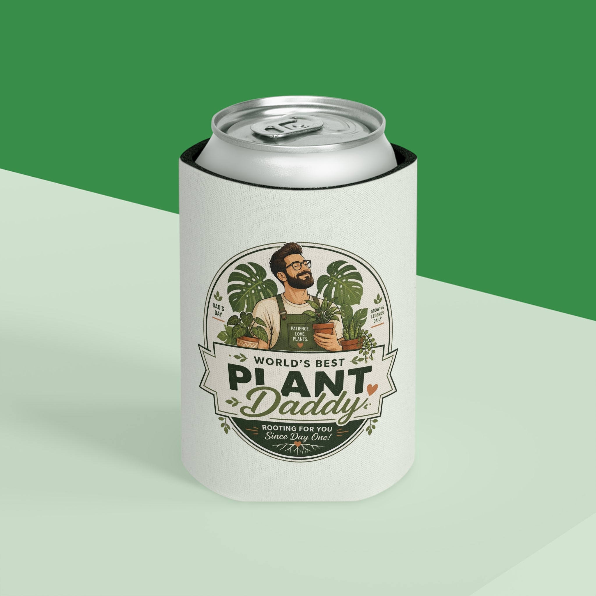 Worlds Best Plant Daddy Can Cooler | Can Cooler, Beverage Insulator