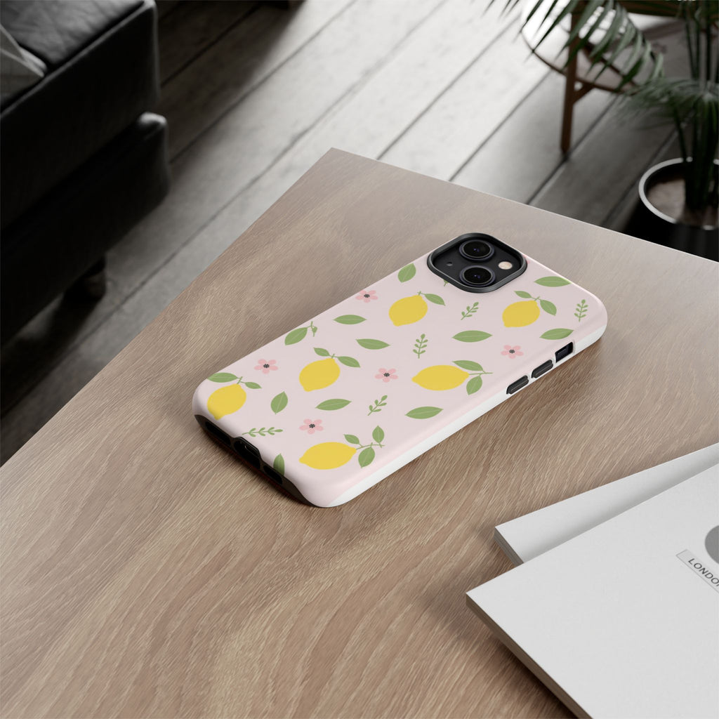 Lemon Pattern Phone Case | Tough Case