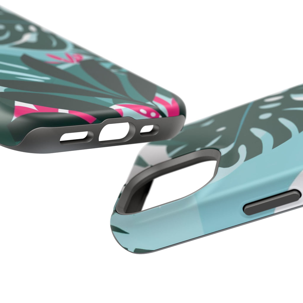 Tropical Monstera Leaves Phone Case | Magnetic Impact-Resistant Case