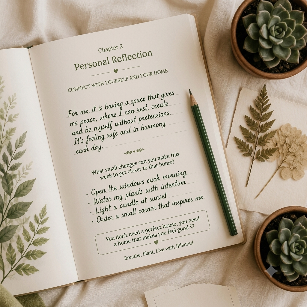 Nature in One Square Meter eBook | Indoor Plant Guide & Wellness Workbook | Calm Mindful Living Journal Printable | Houseplant Care PDF