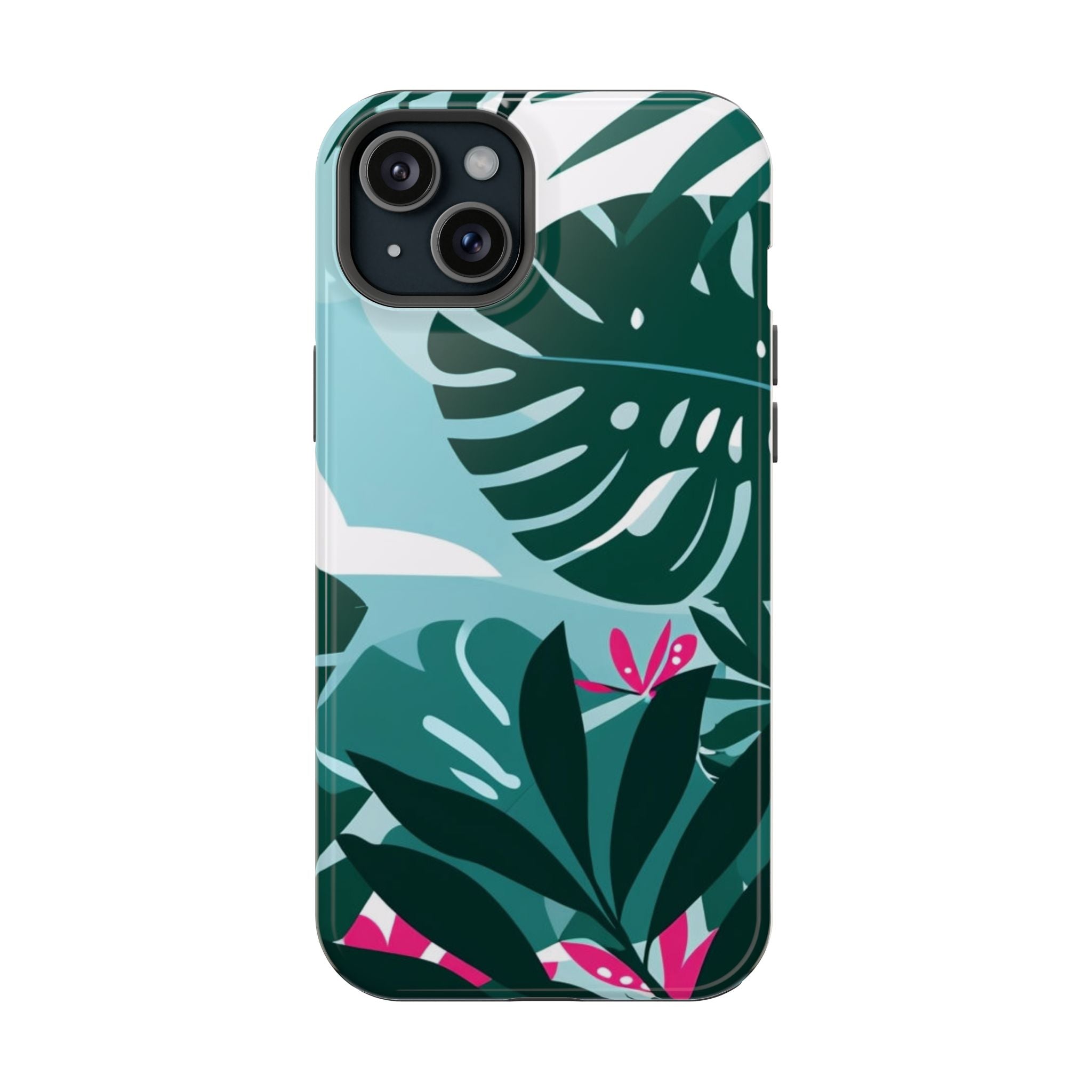 Tropical Monstera Leaves Phone Case | Magnetic Impact-Resistant Case