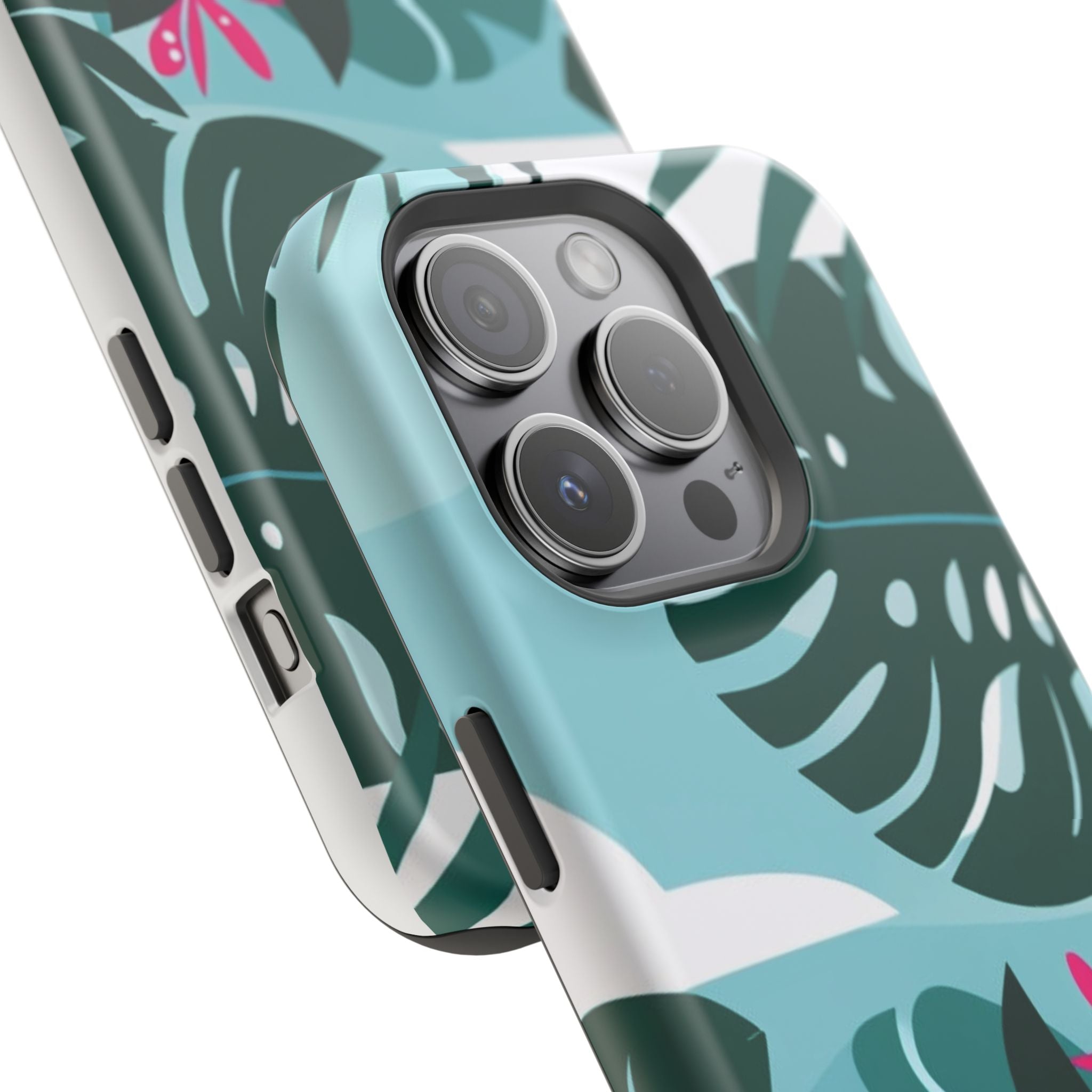 Tropical Monstera Leaves Phone Case | Magnetic Impact-Resistant Case