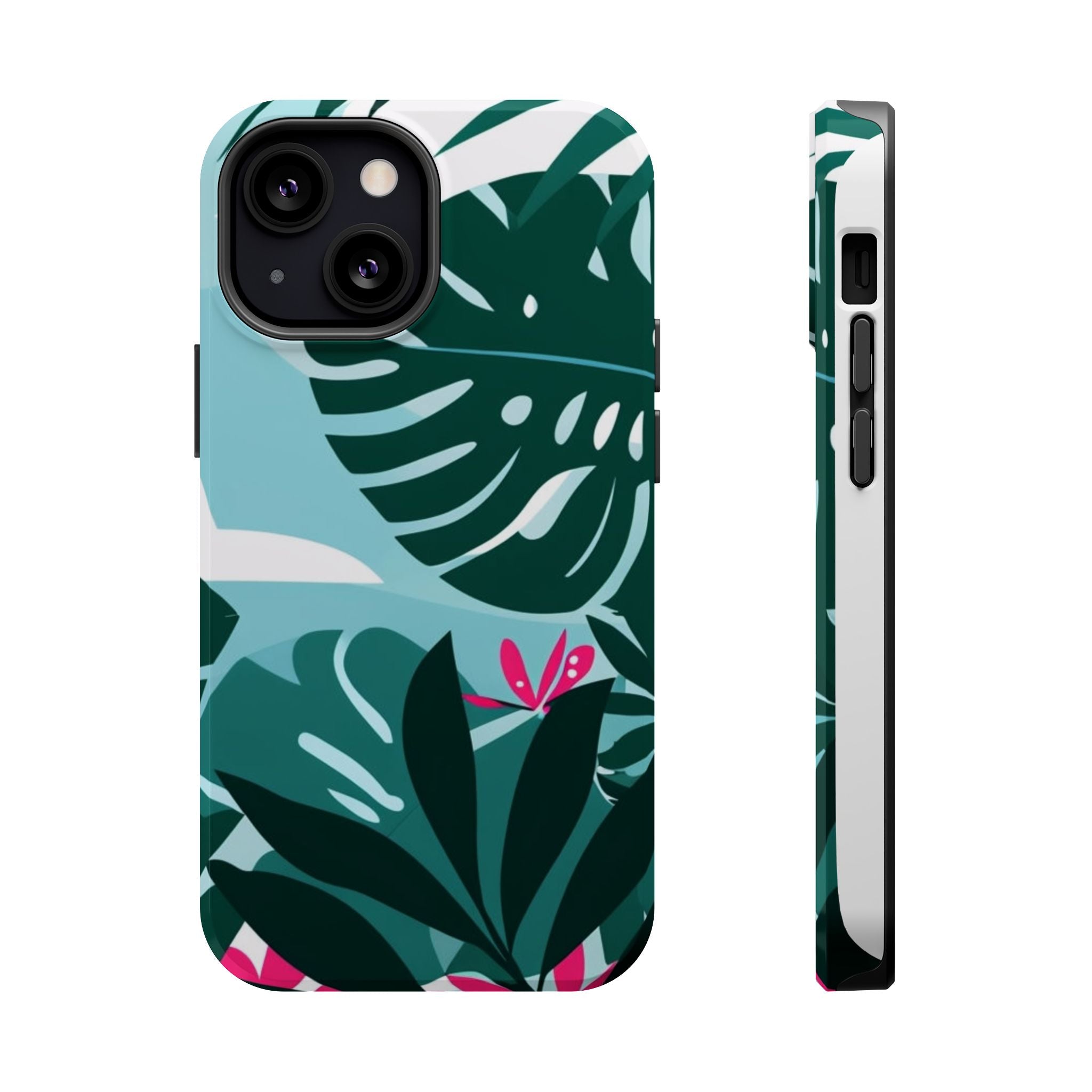 Tropical Monstera Leaves Phone Case | Magnetic Impact-Resistant Case